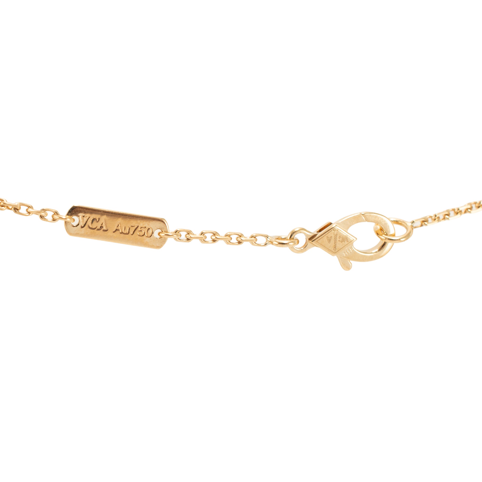 Van Cleef & Arpels Vintage Alhambra 18K Yellow Gold Beads Pendant Necklace