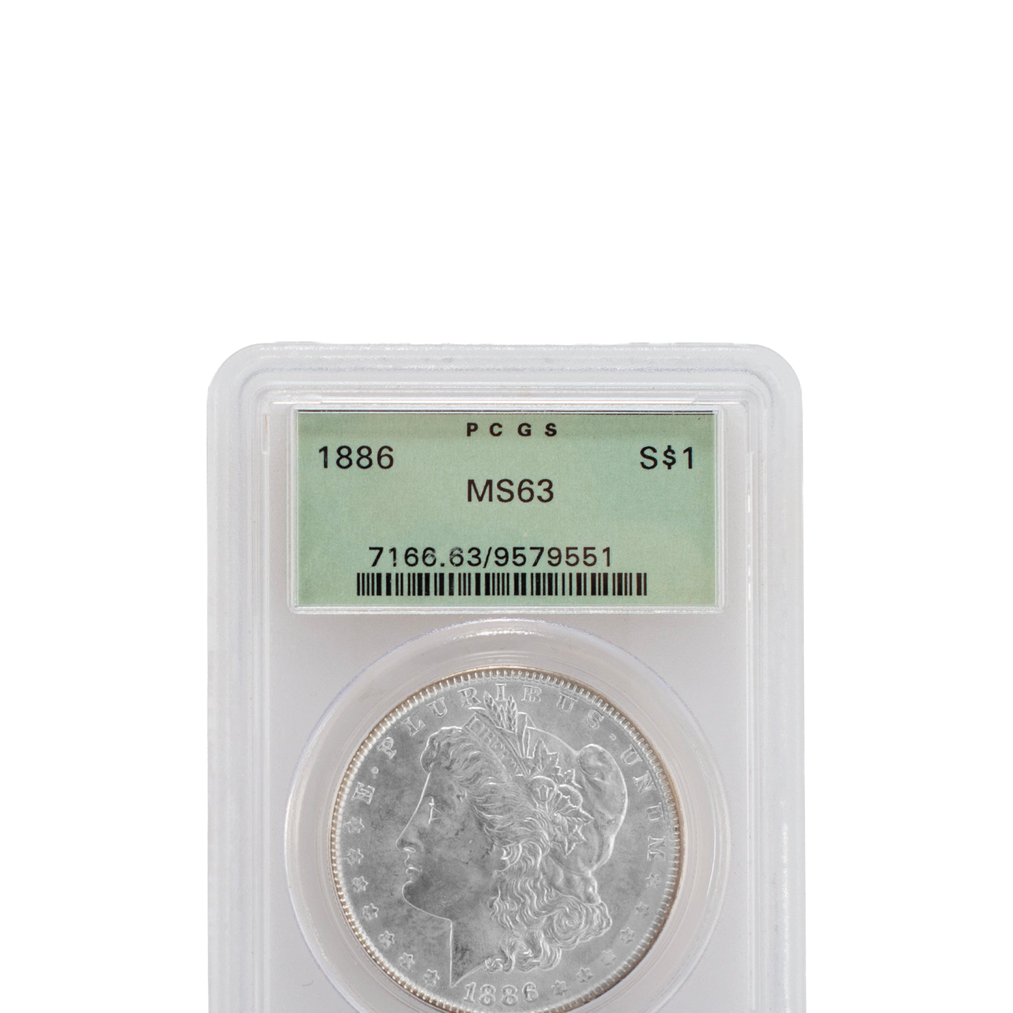 1886 MS63 PCGS MORGAN SILVER DOLLAR ANTIQUE COIN BULLION