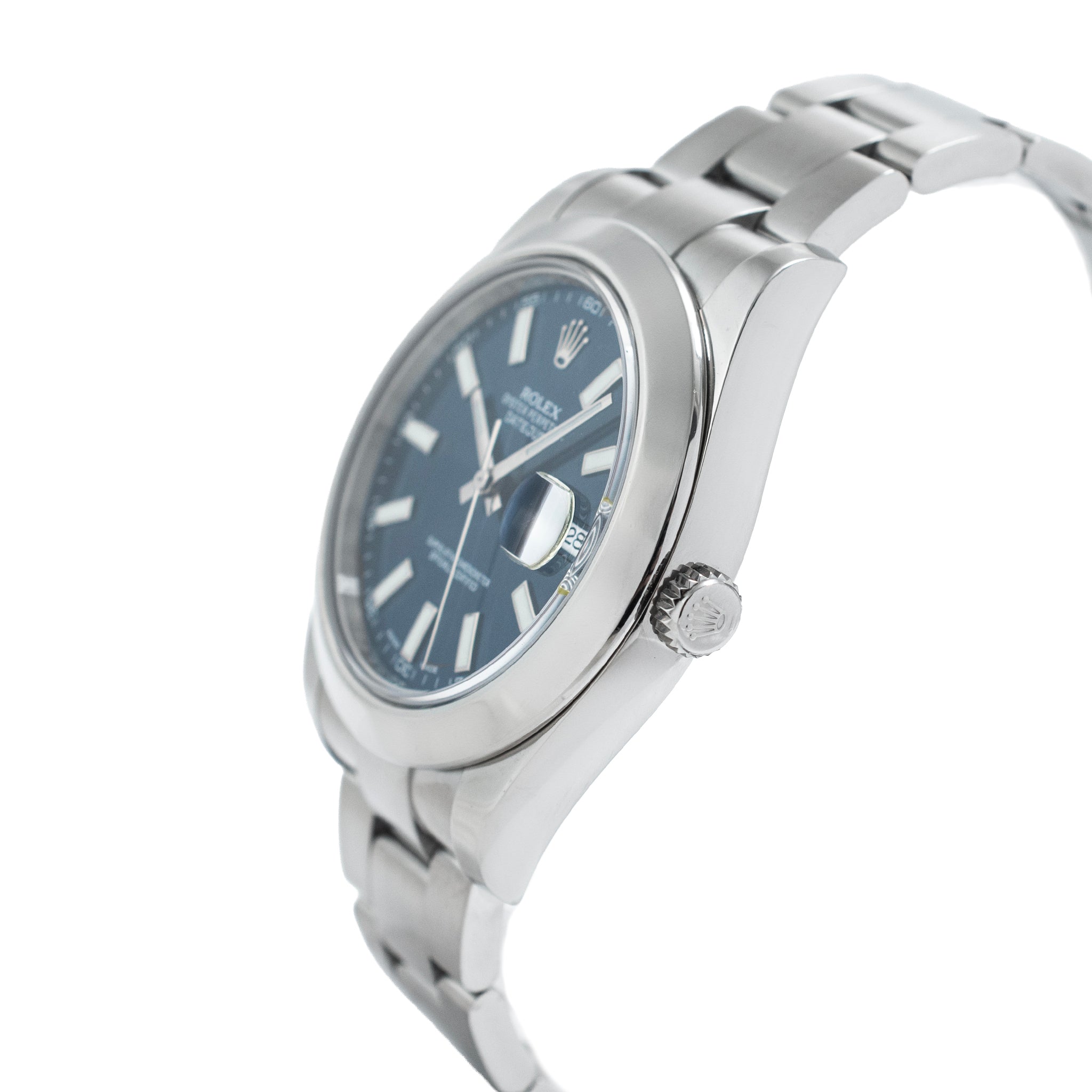 Rolex Datejust 41MM 116300 Blue Dial Smooth Bezel Oyster Stainless Steel Watch