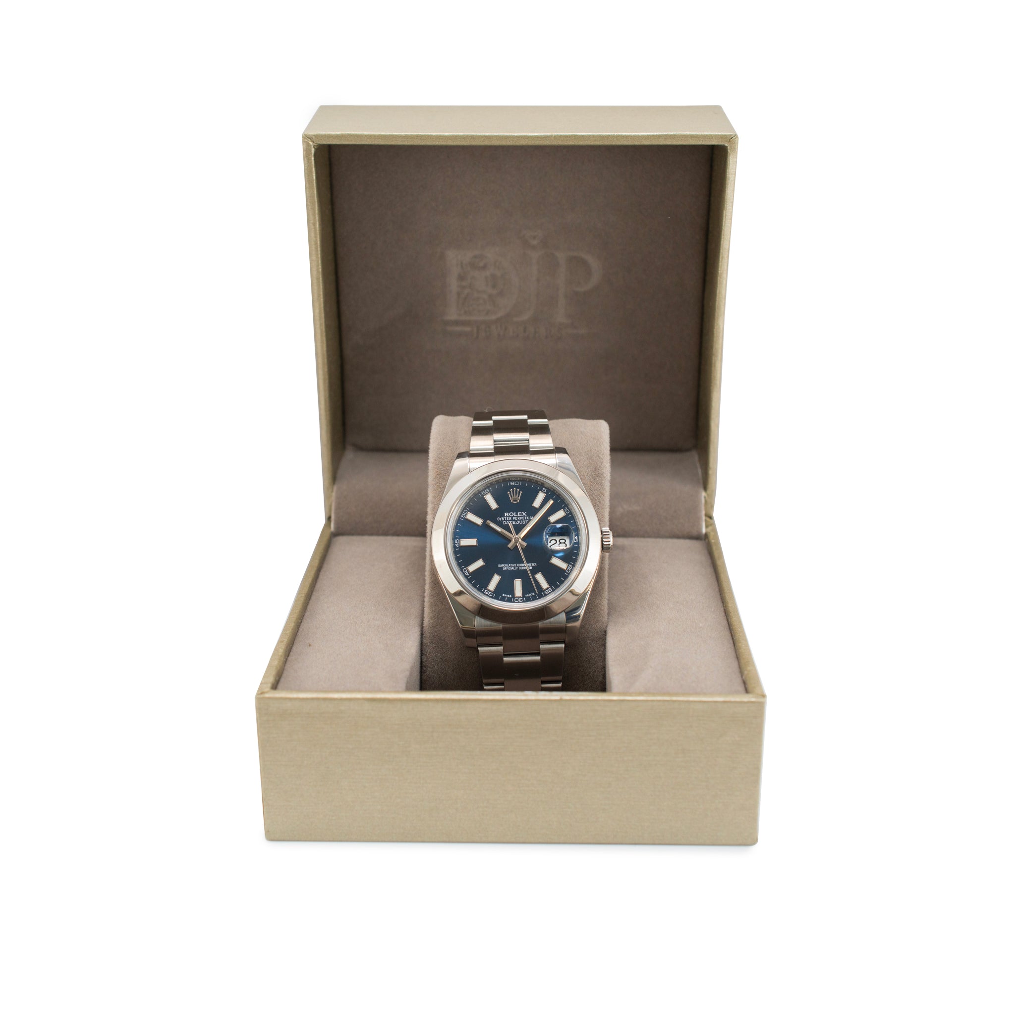 Rolex Datejust 41MM 116300 Blue Dial Smooth Bezel Oyster Stainless Steel Watch