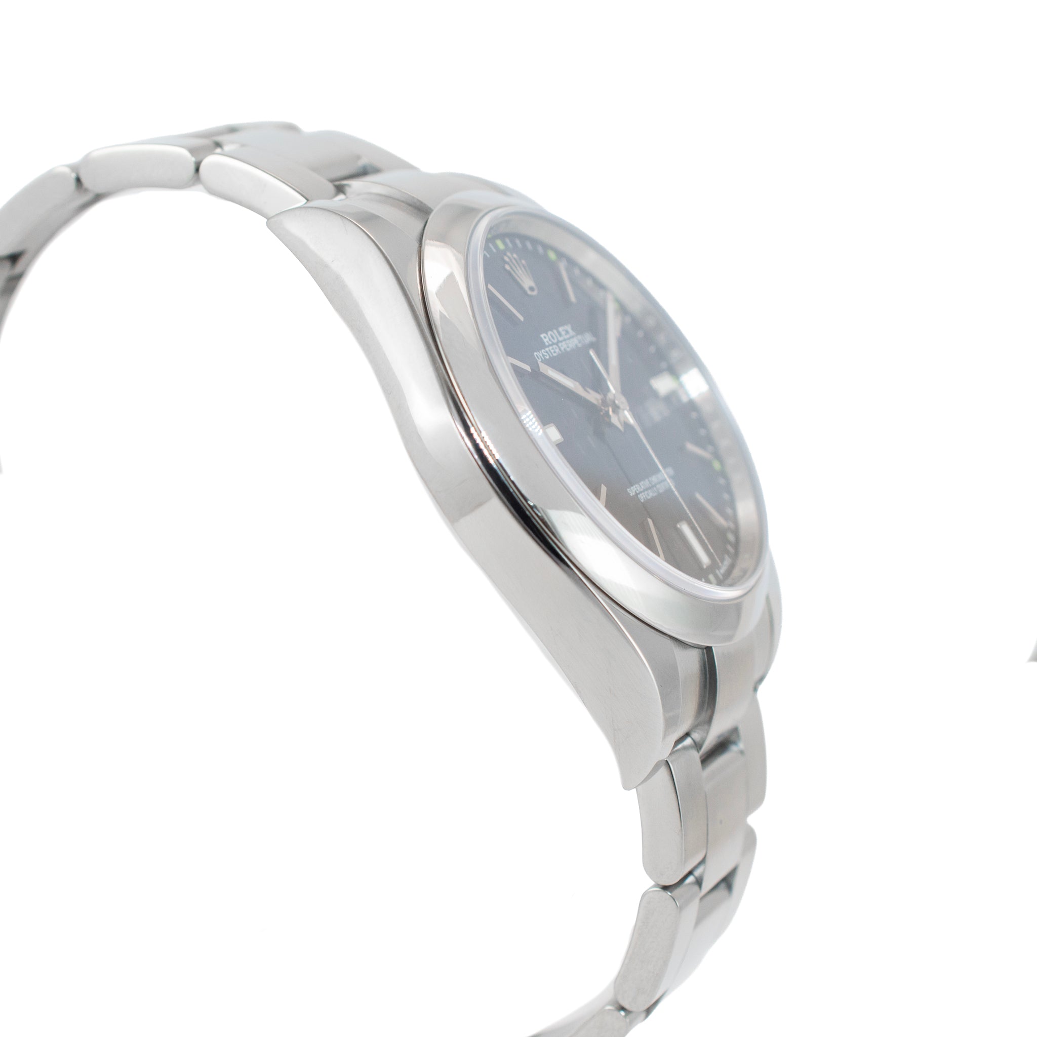 2018 Rolex Oyster Perpetual 39MM 114300 Blue Dial Oyster Stainless Steel Watch