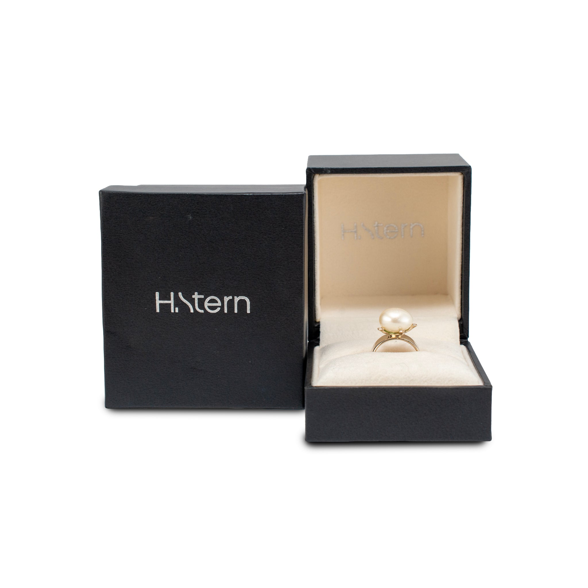 H.Stern Pérolas 18K Noble Gold Rose Pink Gold Diamond Pearl Cocktail Ring