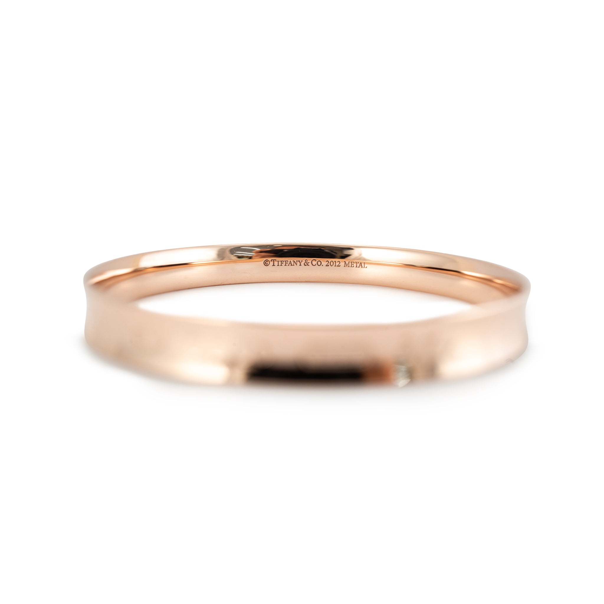 Tiffany & Co 1837 Rubedo Metal Polished Bangle Bracelet