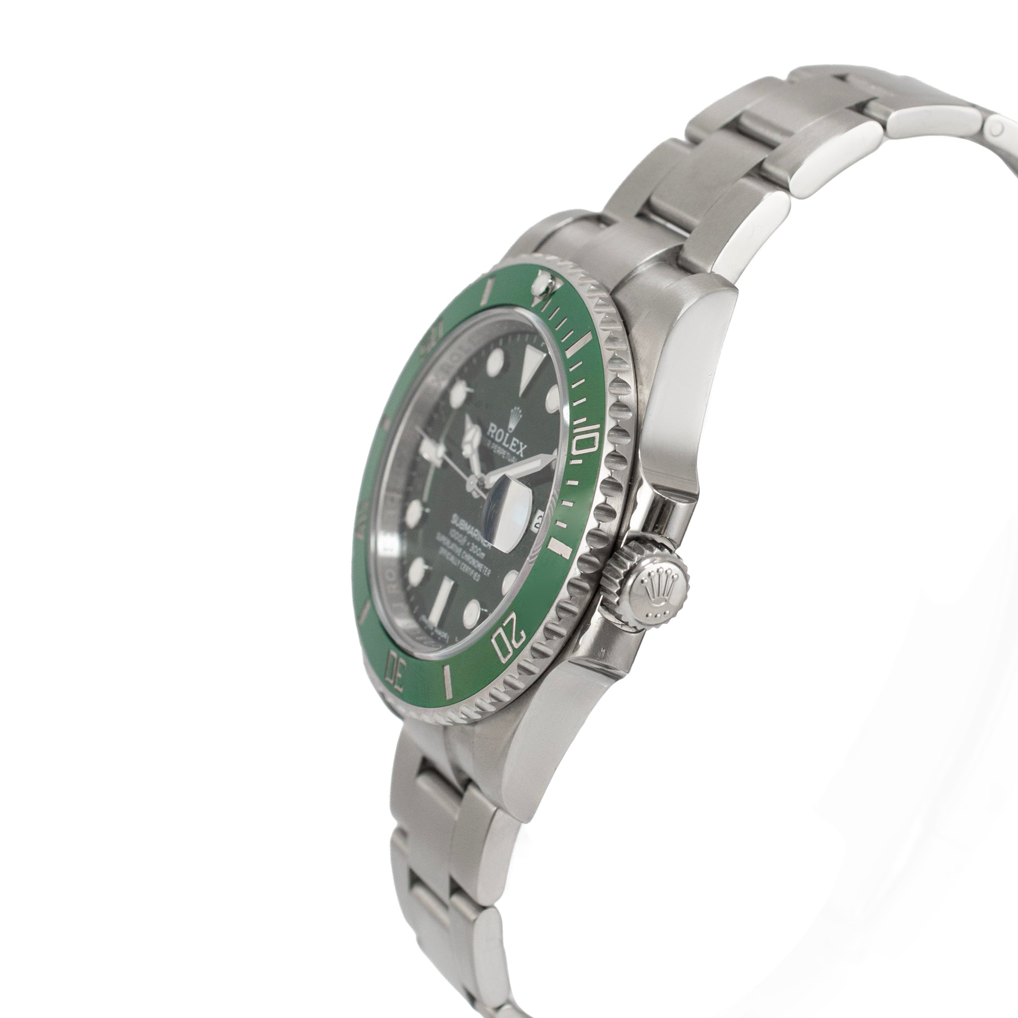 Rolex Submariner Date 40MM 116610LV Hulk Green Dial Oyster Ceramic Steel Watch