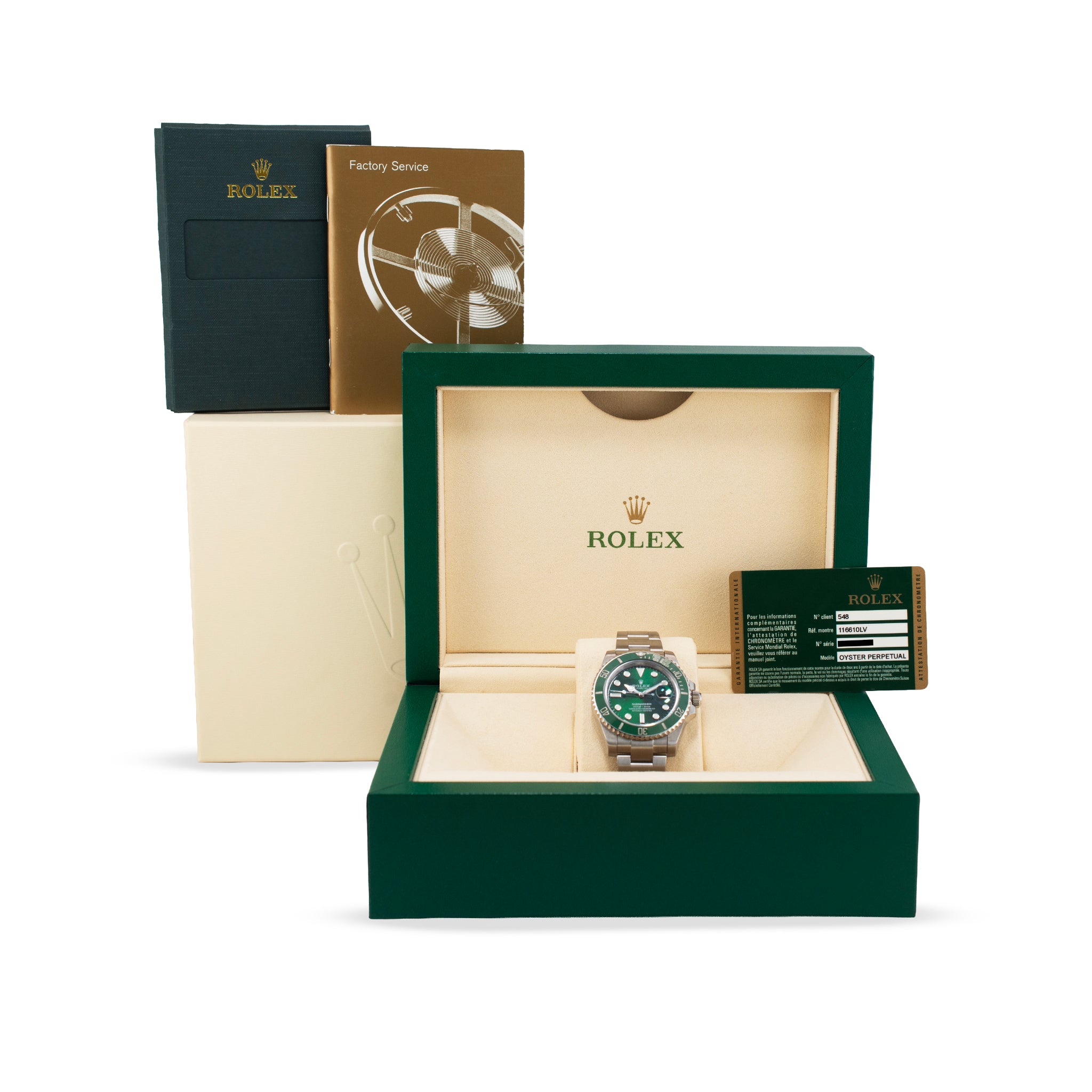 Rolex Submariner Date 40MM 116610LV Hulk Green Dial Oyster Ceramic Steel Watch