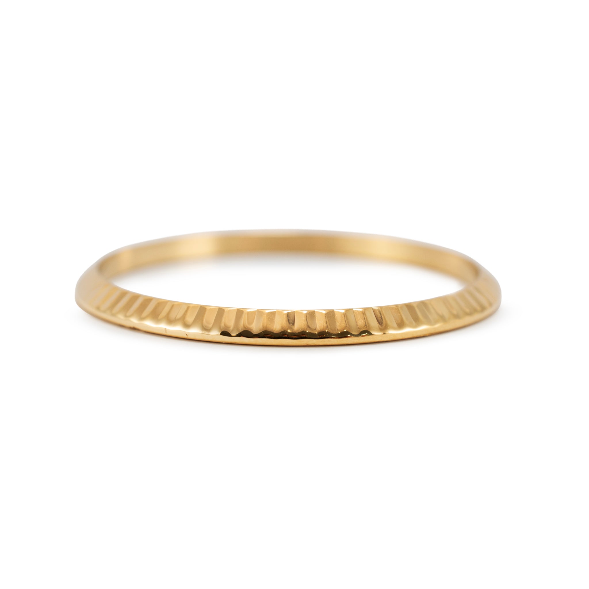 Rolex 18K Yellow Gold Fluted Factory 36MM Watch Bezel
