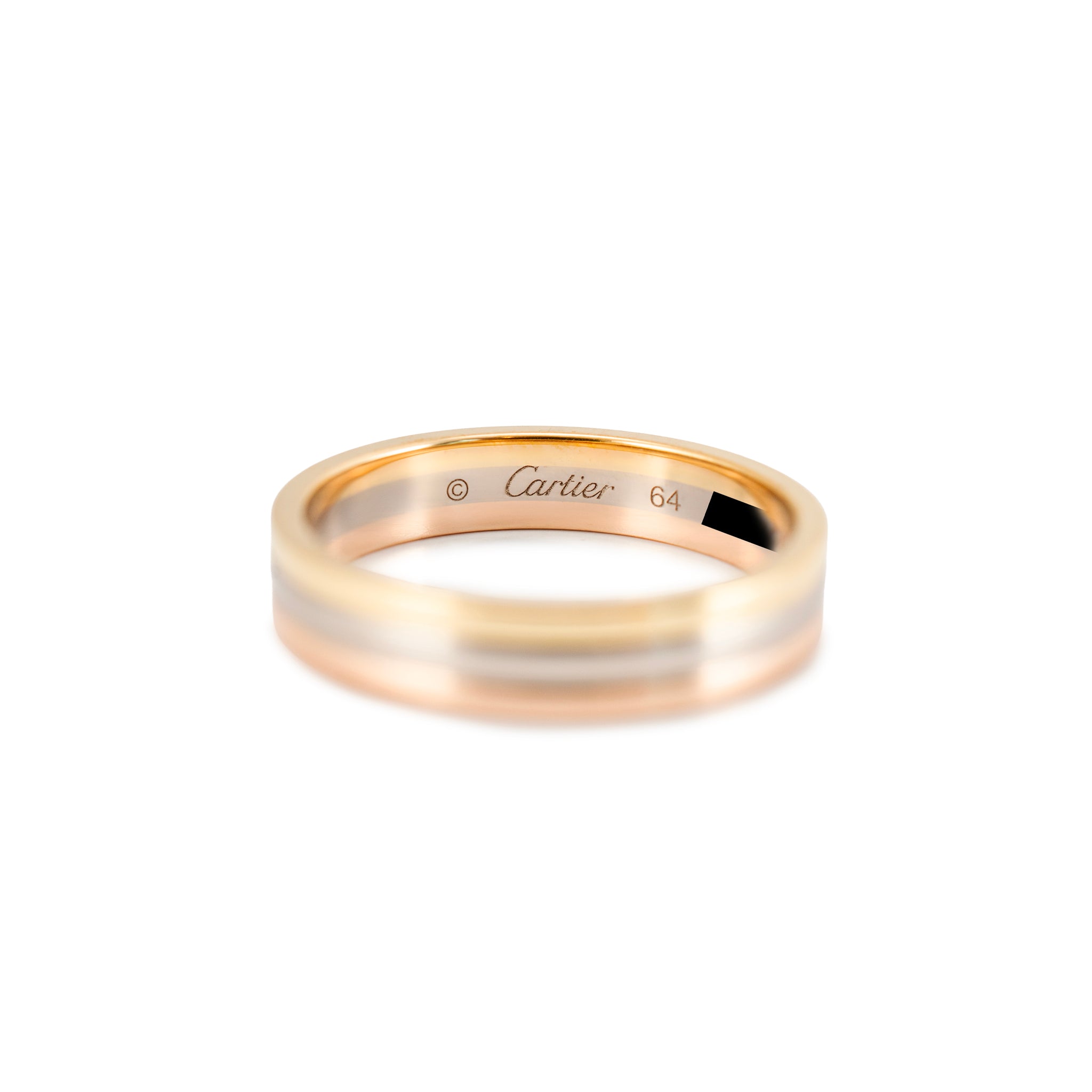 Men’s Cartier Vendome Louis Cartier 18K Tri Color 4.8 MM Wedding Band Ring