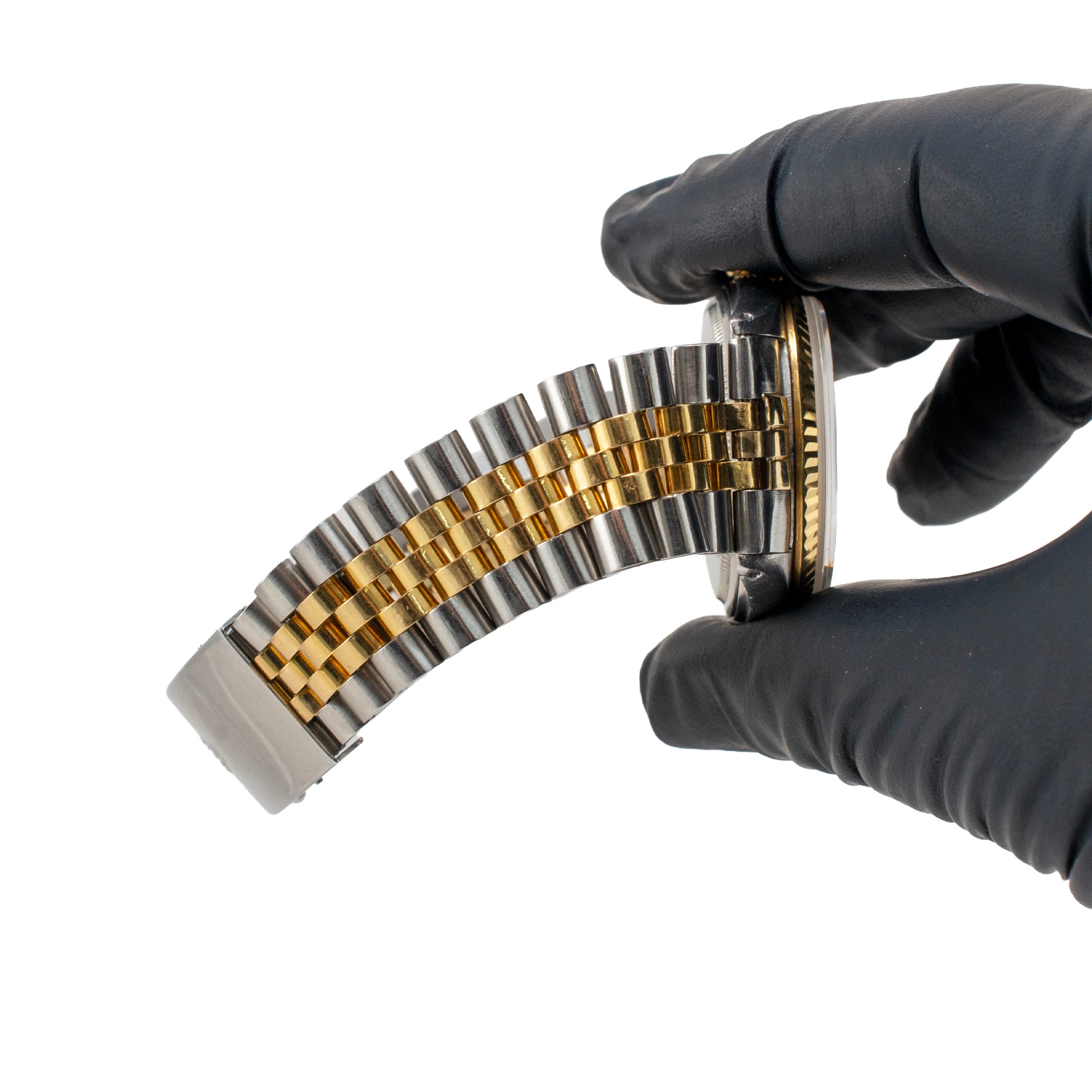 Rolex Datejust 36MM 1601 Champaign Diamond Dial Jubilee Gold Steel Watch