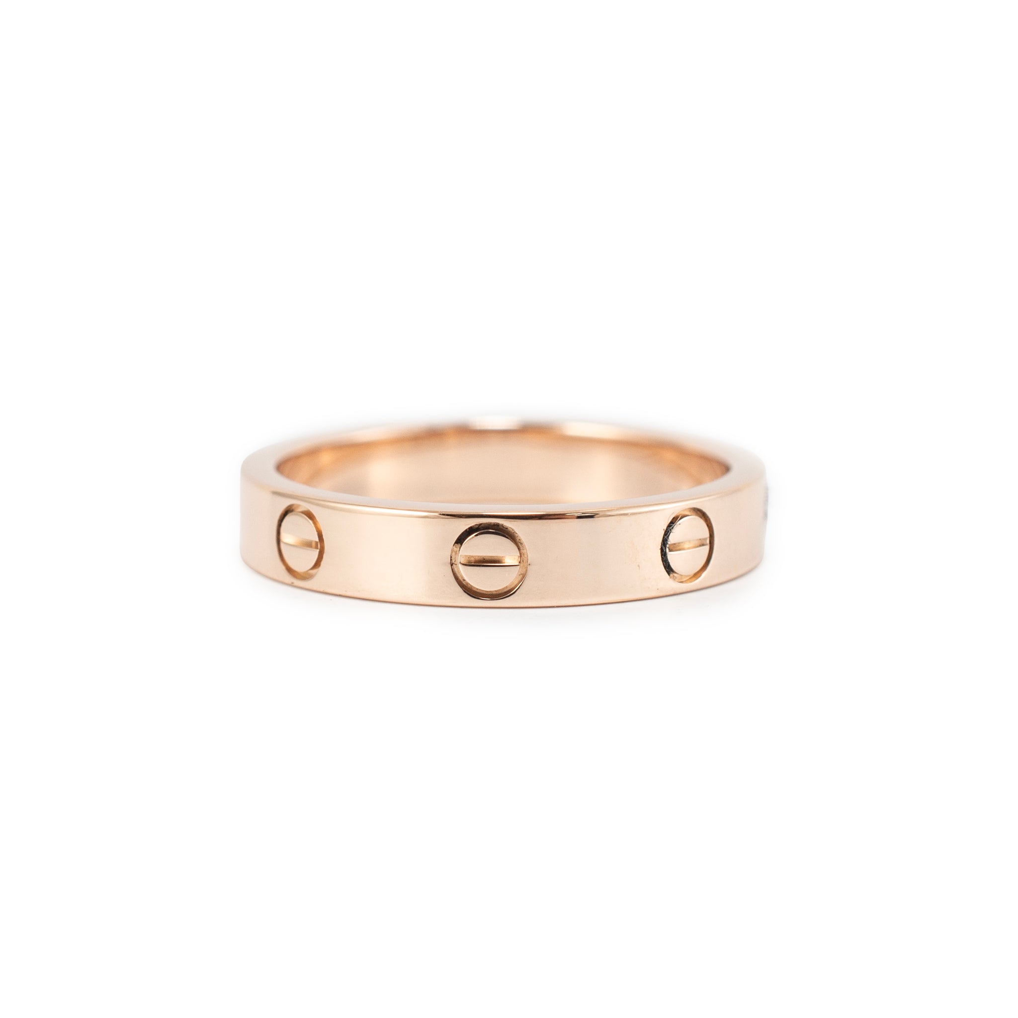 Cartier 18K Rose Gold Small Love Wedding Band Ring