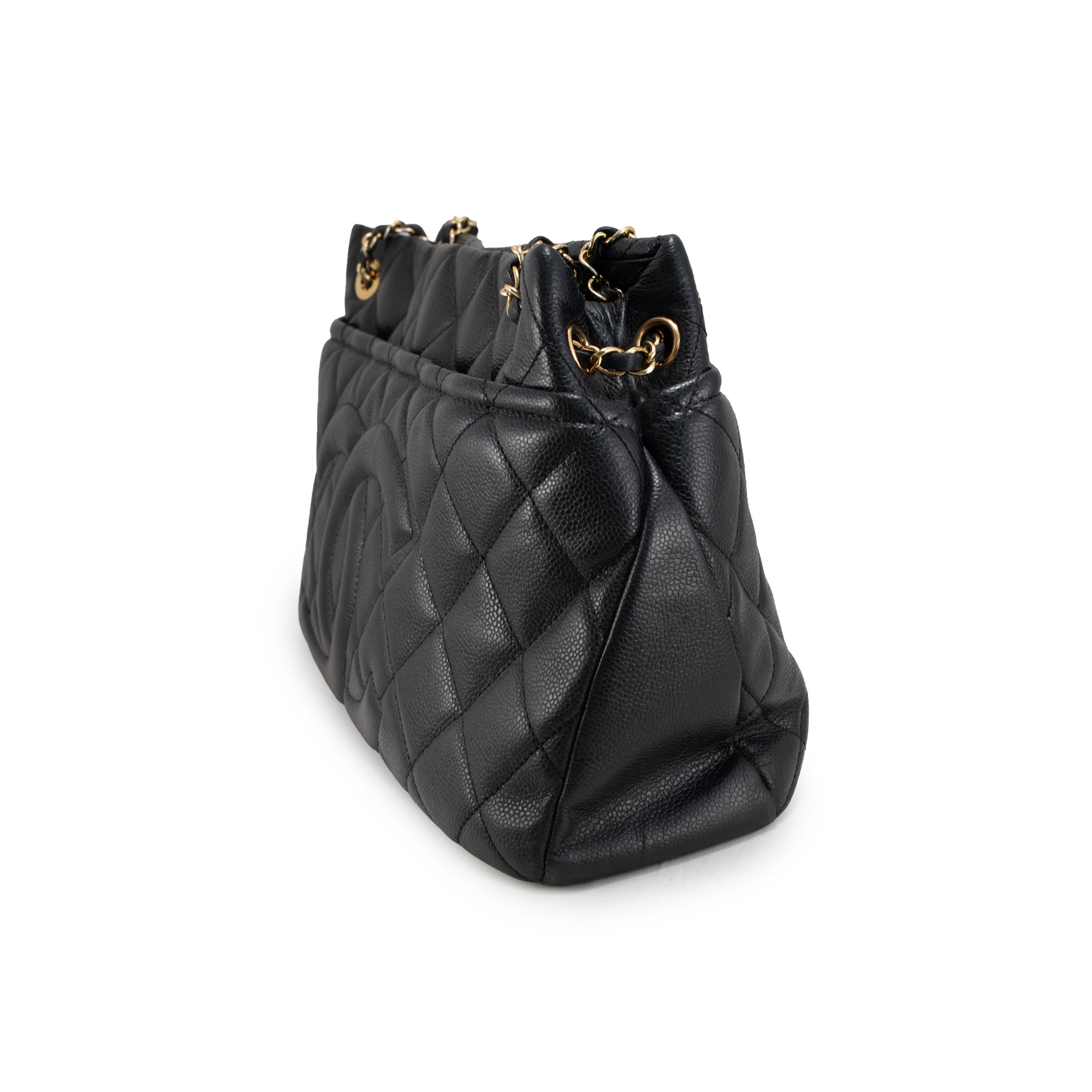 Chanel Timeless Soft Shopper XL Tote Caviar Leather Black Gold-Tone Hardwear Bag