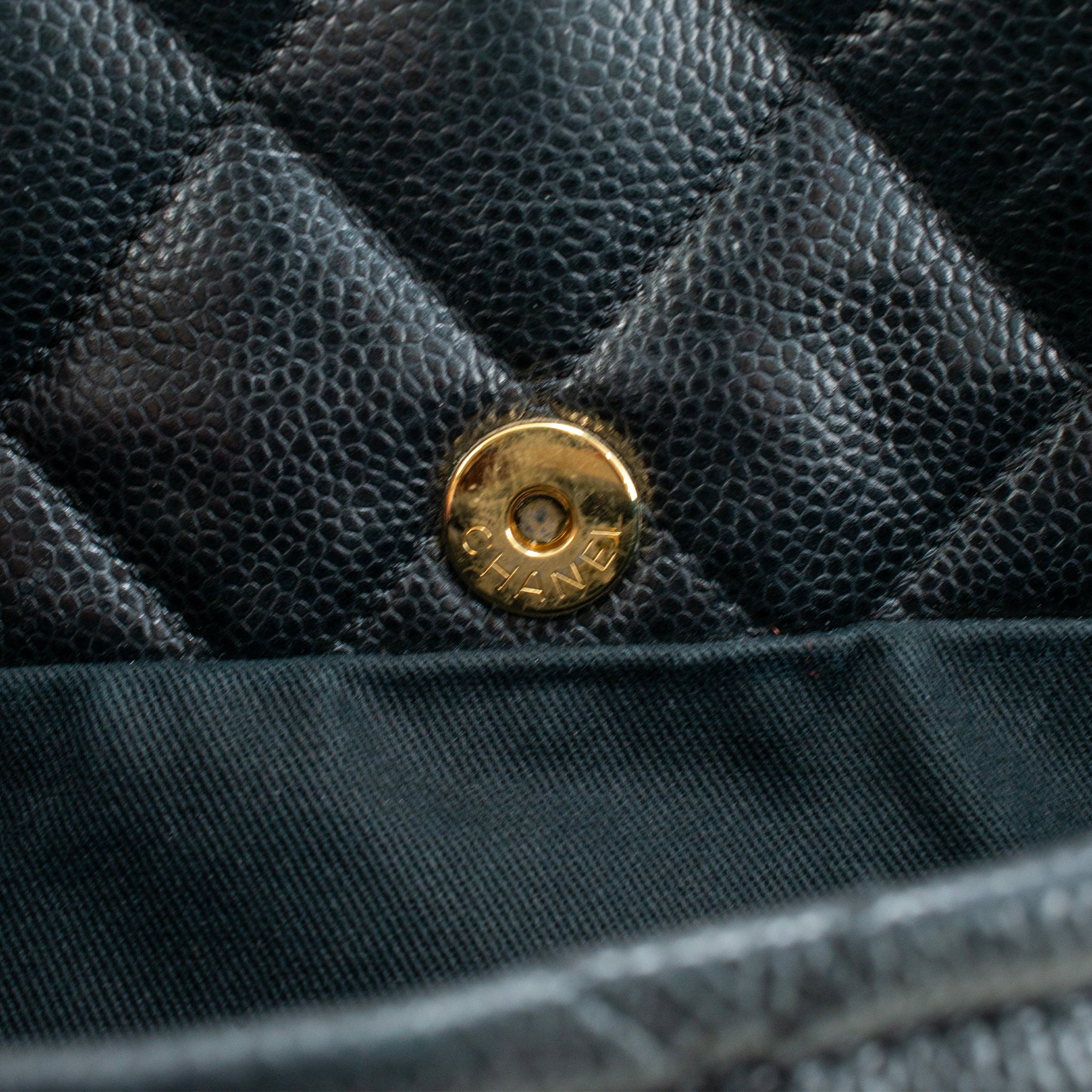 Chanel Timeless Soft Shopper XL Tote Caviar Leather Black Gold-Tone Hardwear Bag