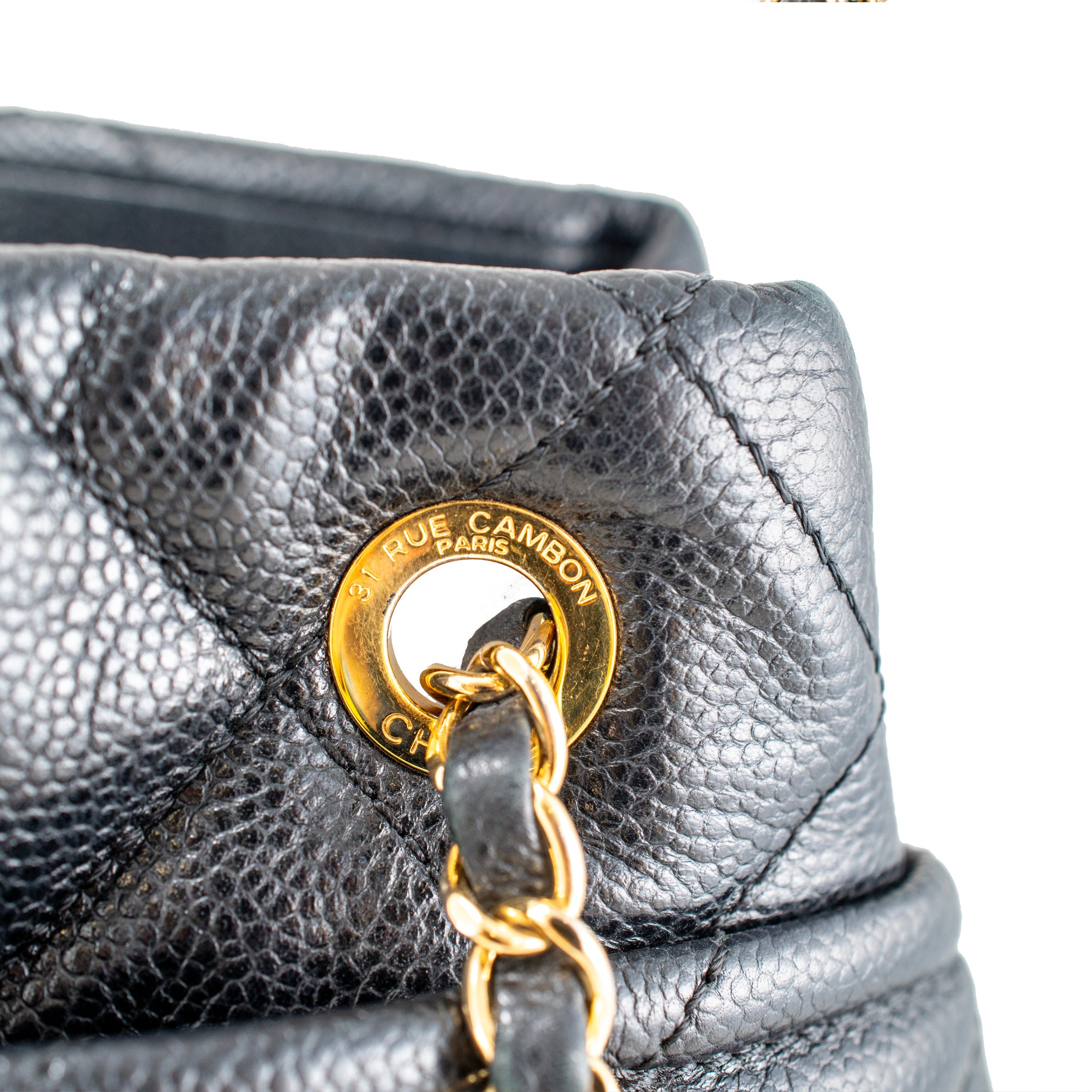 Chanel Timeless Soft Shopper XL Tote Caviar Leather Black Gold-Tone Hardwear Bag