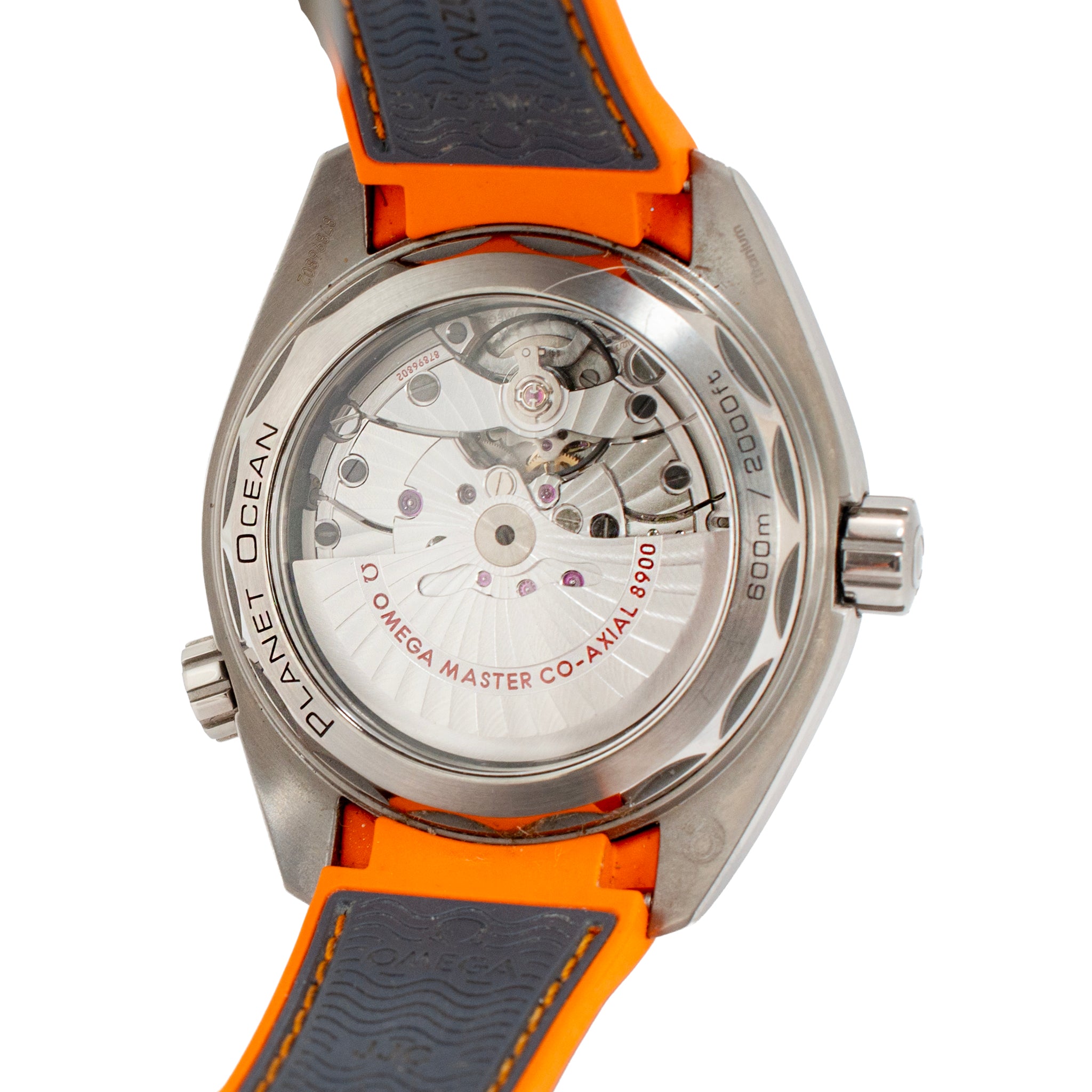 Omega Seamaster Planet Ocean 44MM 215.90.44.21.99.001GRAY Orange Titanium Watch