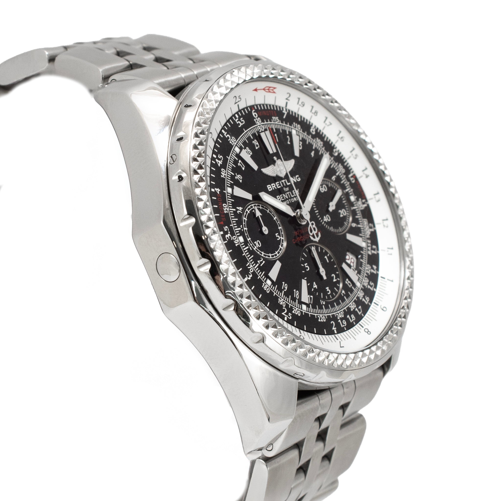 Breitling Bentley Motors 49MM A25362 Chronograph Black Stainless Steel Watch