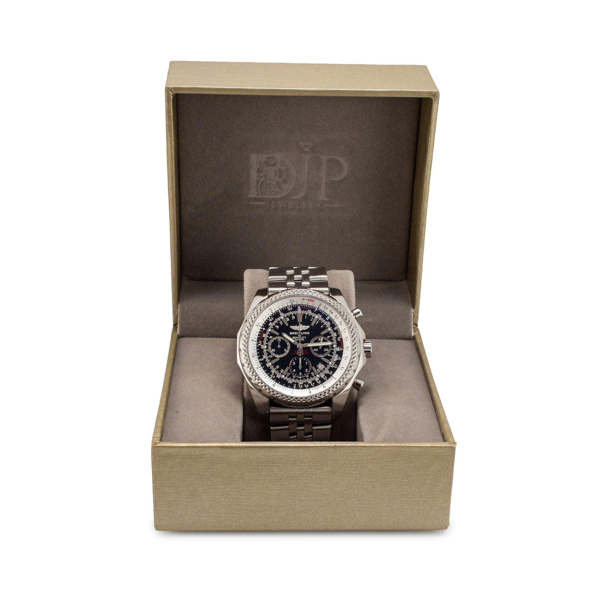 Breitling Bentley Motors 49MM A25362 Chronograph Black Stainless Steel Watch