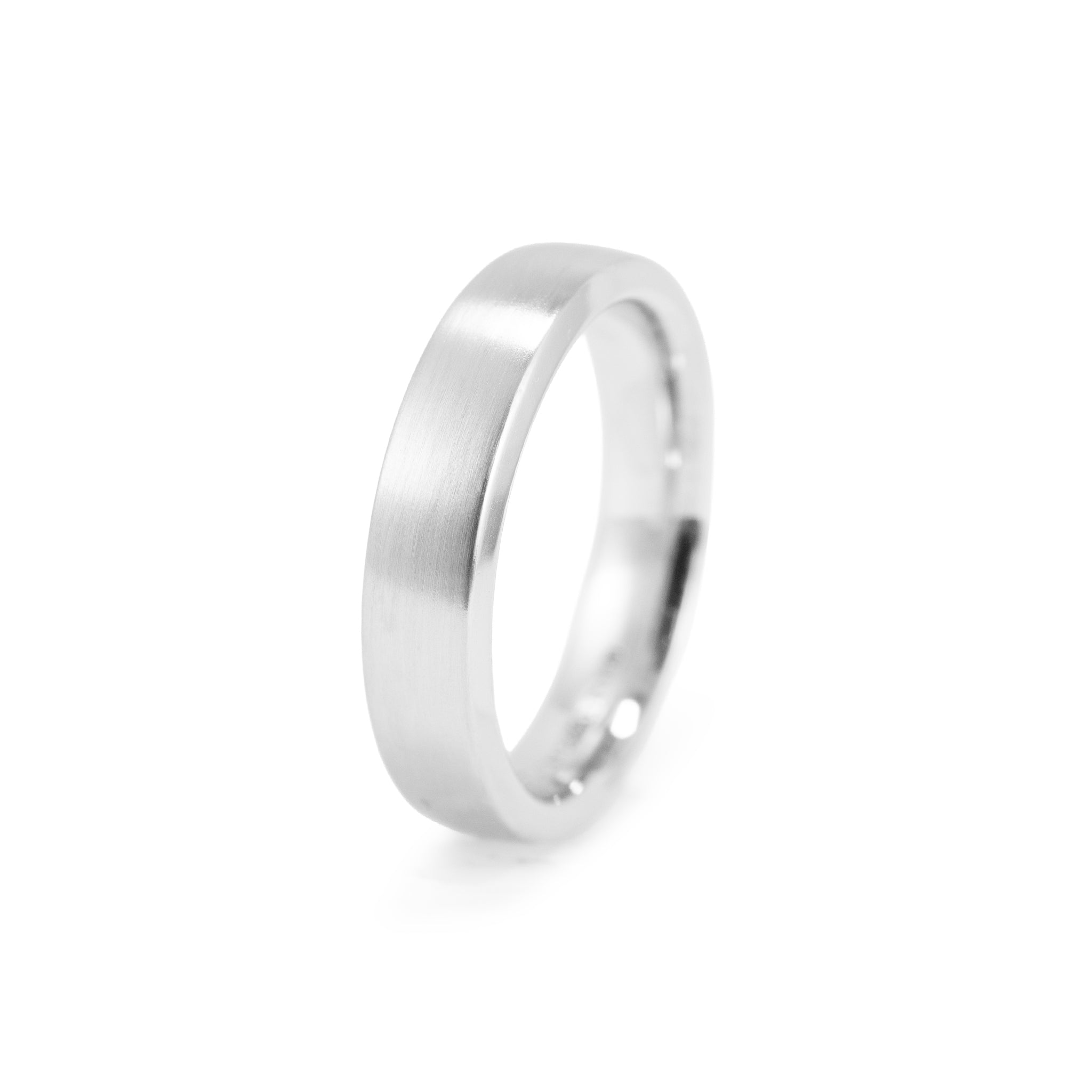 Men’s Tiffany & Co. The Charles Tiffany Setting Platinum Satin Finish Band Ring