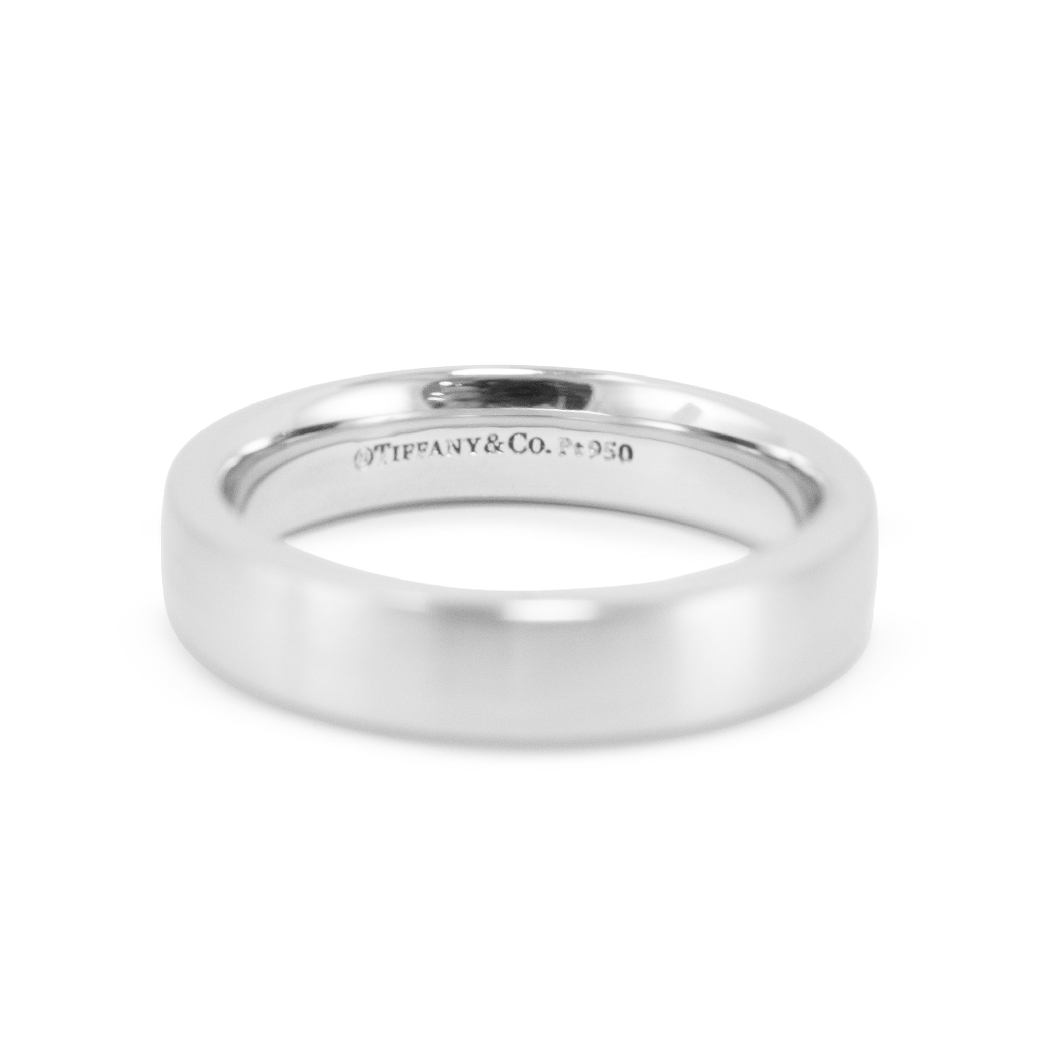 Men’s Tiffany & Co. The Charles Tiffany Setting Platinum Satin Finish Band Ring