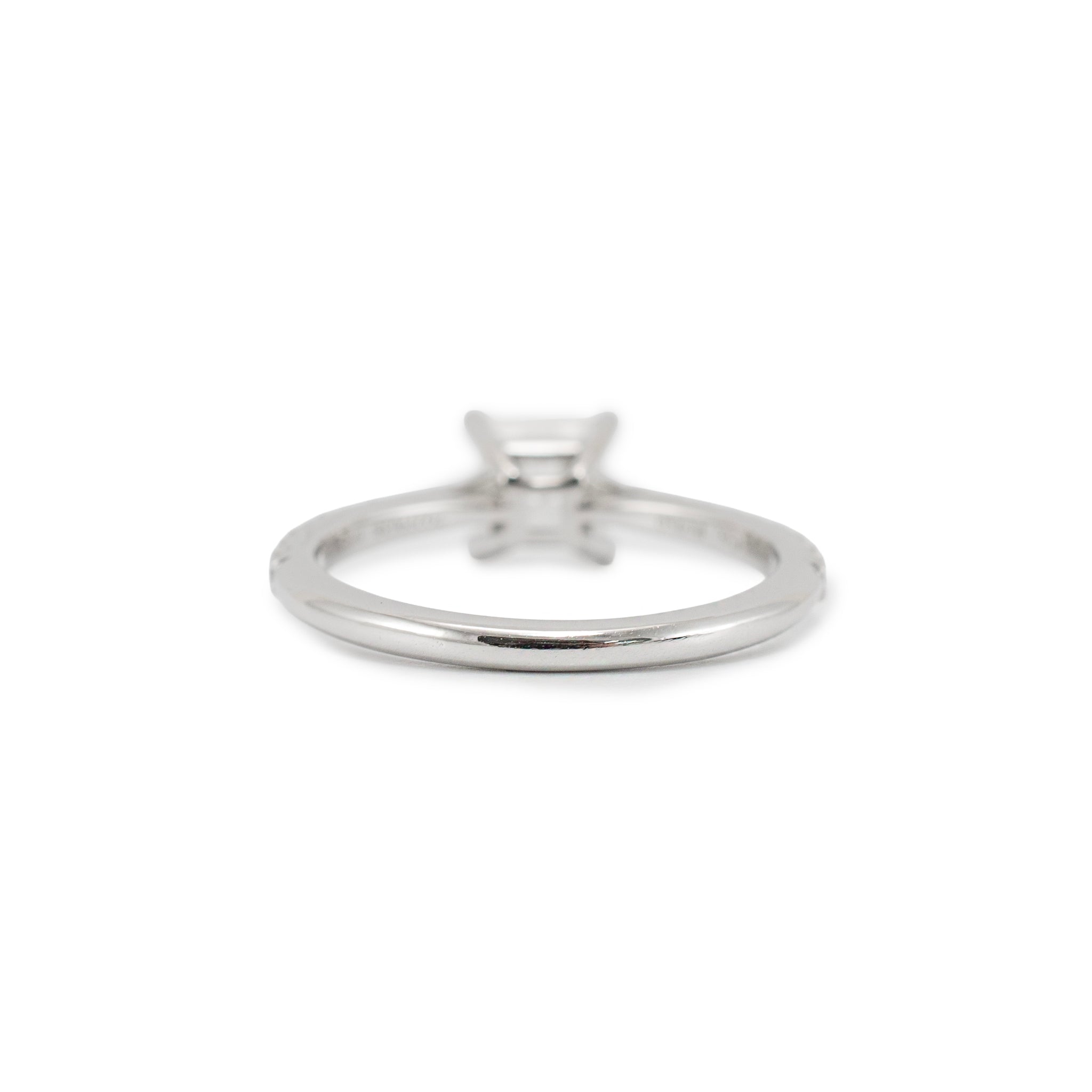 Tiffany & Co. Novo Platinum 0.95ctw Princess Cut Pave Diamond Engagement Ring