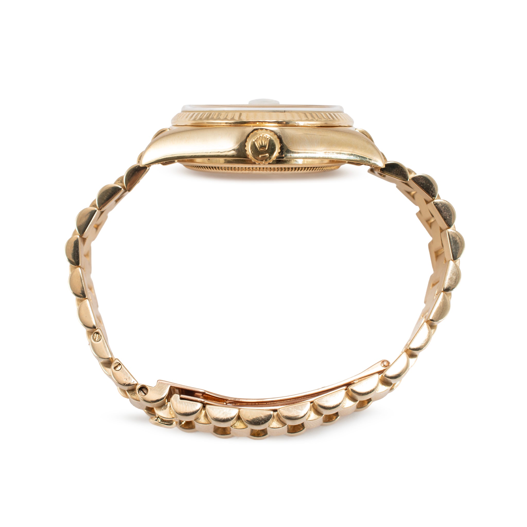 Rolex Day Date 36MM 18038 Champagne Dial Quick Set 18K Yellow Gold Watch