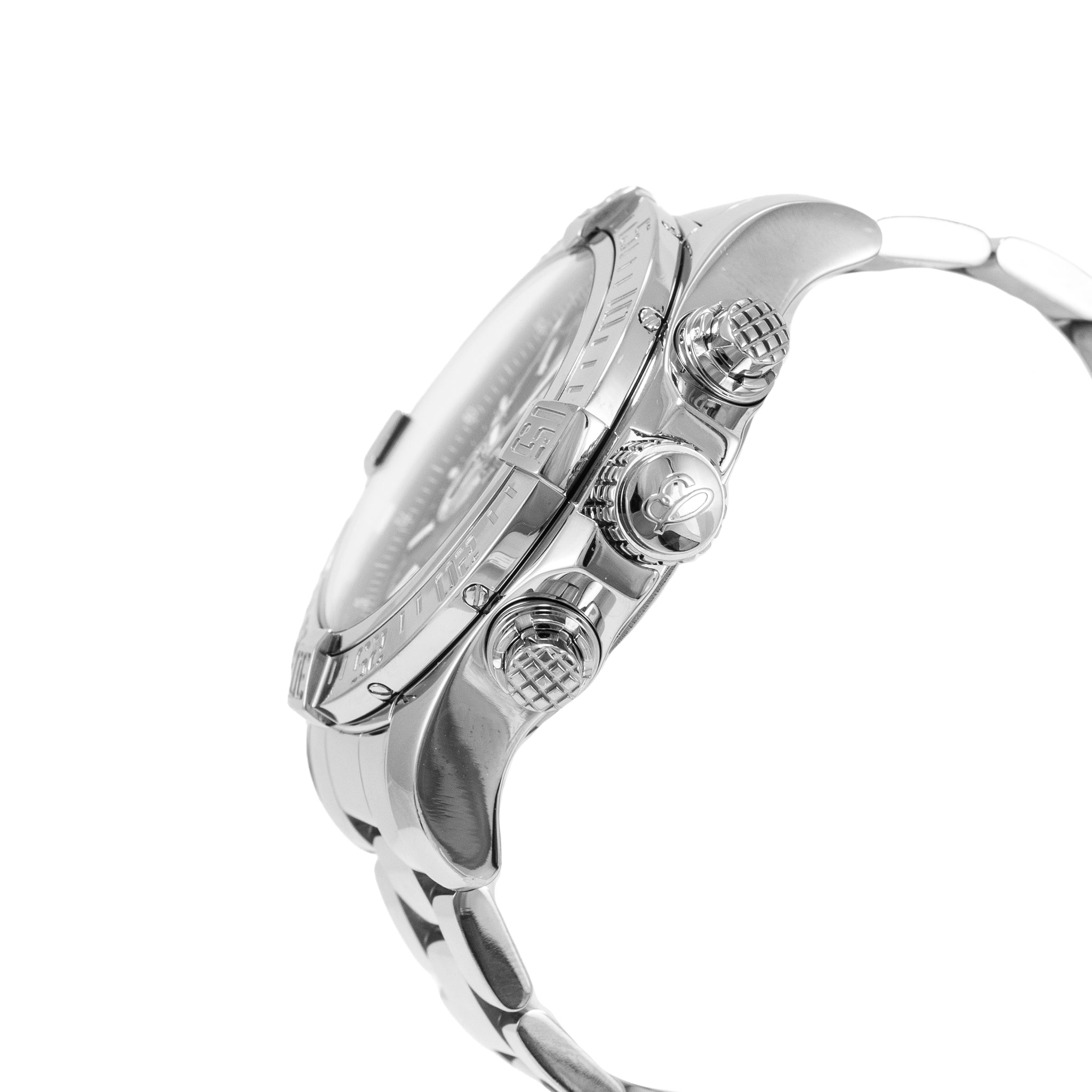 Breitling Super Avenger II 48MM A13371 Black Dial Chronograph Steel Watch