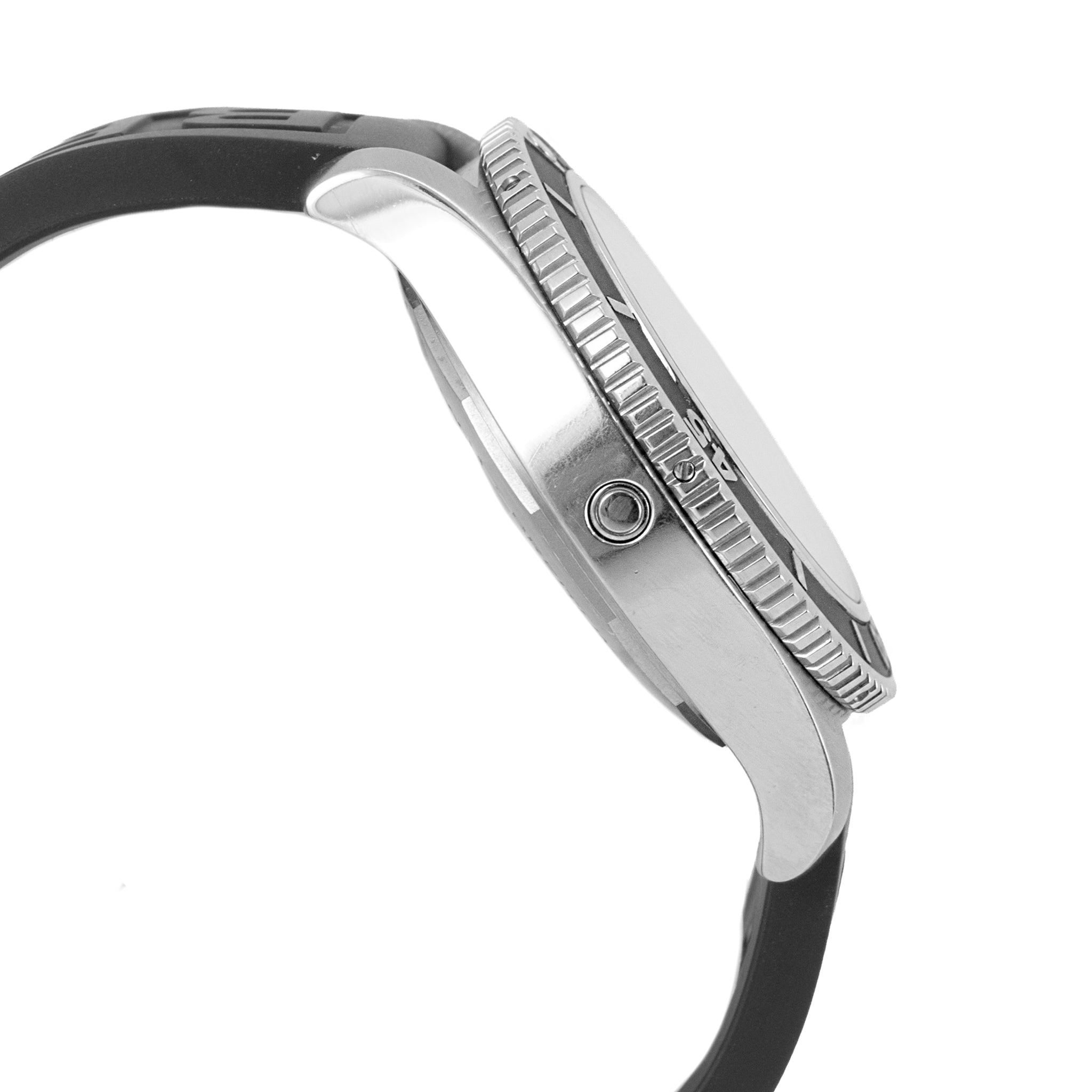 Breitling Superocean 44MM A17367 Black Dial Rubber Band Stainless Steel Watch