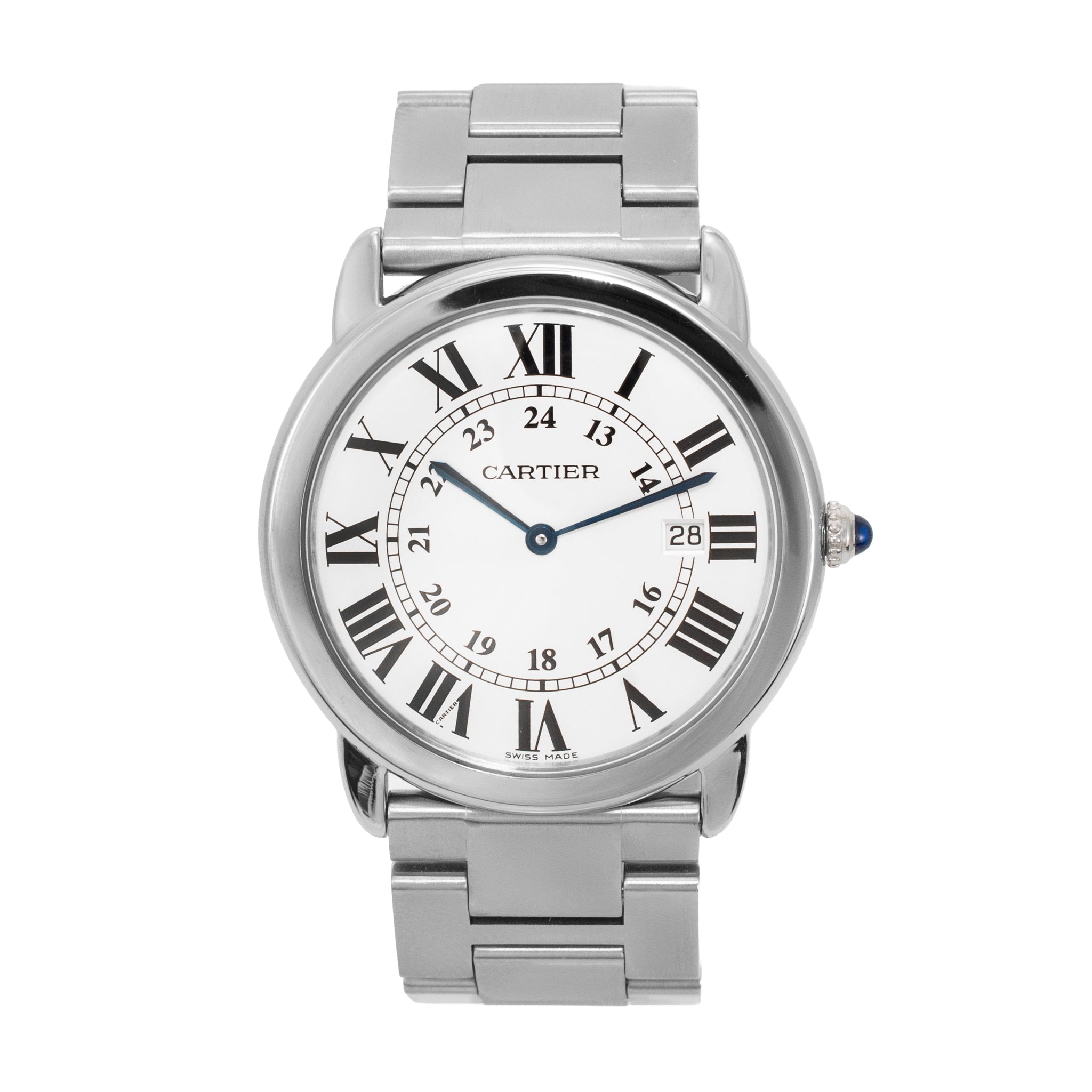 Cartier Ronde Solo de Cartier 36MM 3603 Silver Stainless Steel Quartz Watch