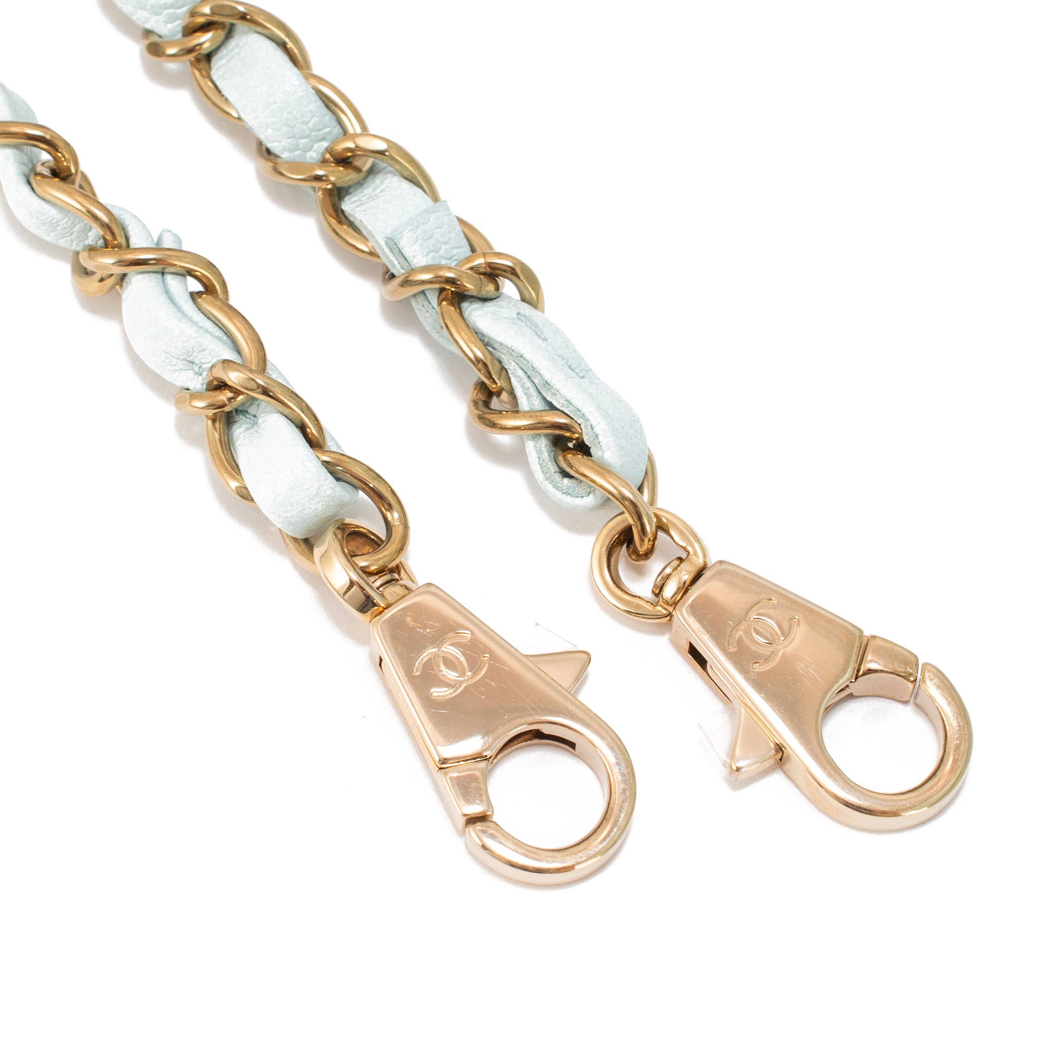 Chanel Coco Handle Medium Flap Caviar Leather Light Blue Gold-Tone Hardware Bag