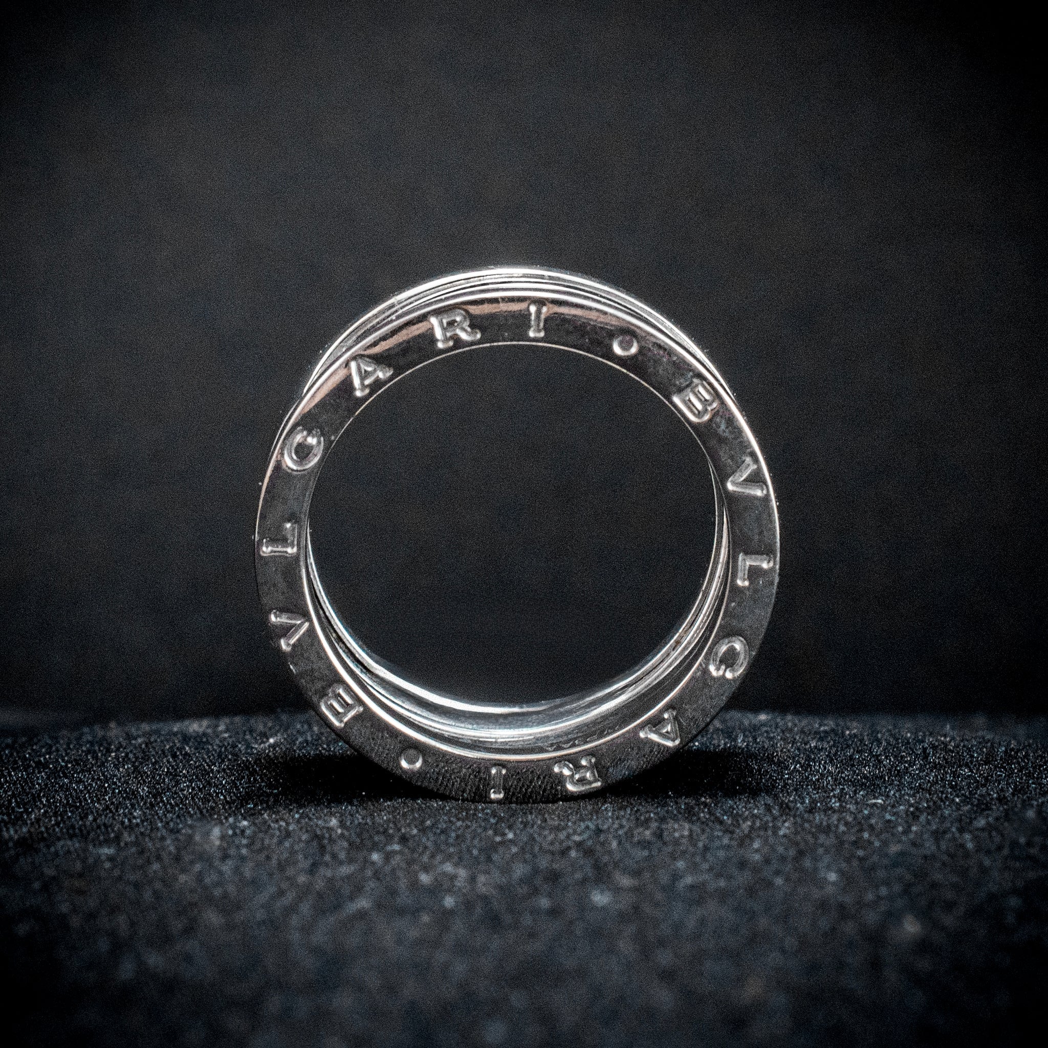 Jewelry B.ZERO1 Ring BVLGARI Band Modern Style 9½" BVLGARI Band Modern Style 9½" 18K White 13.98g