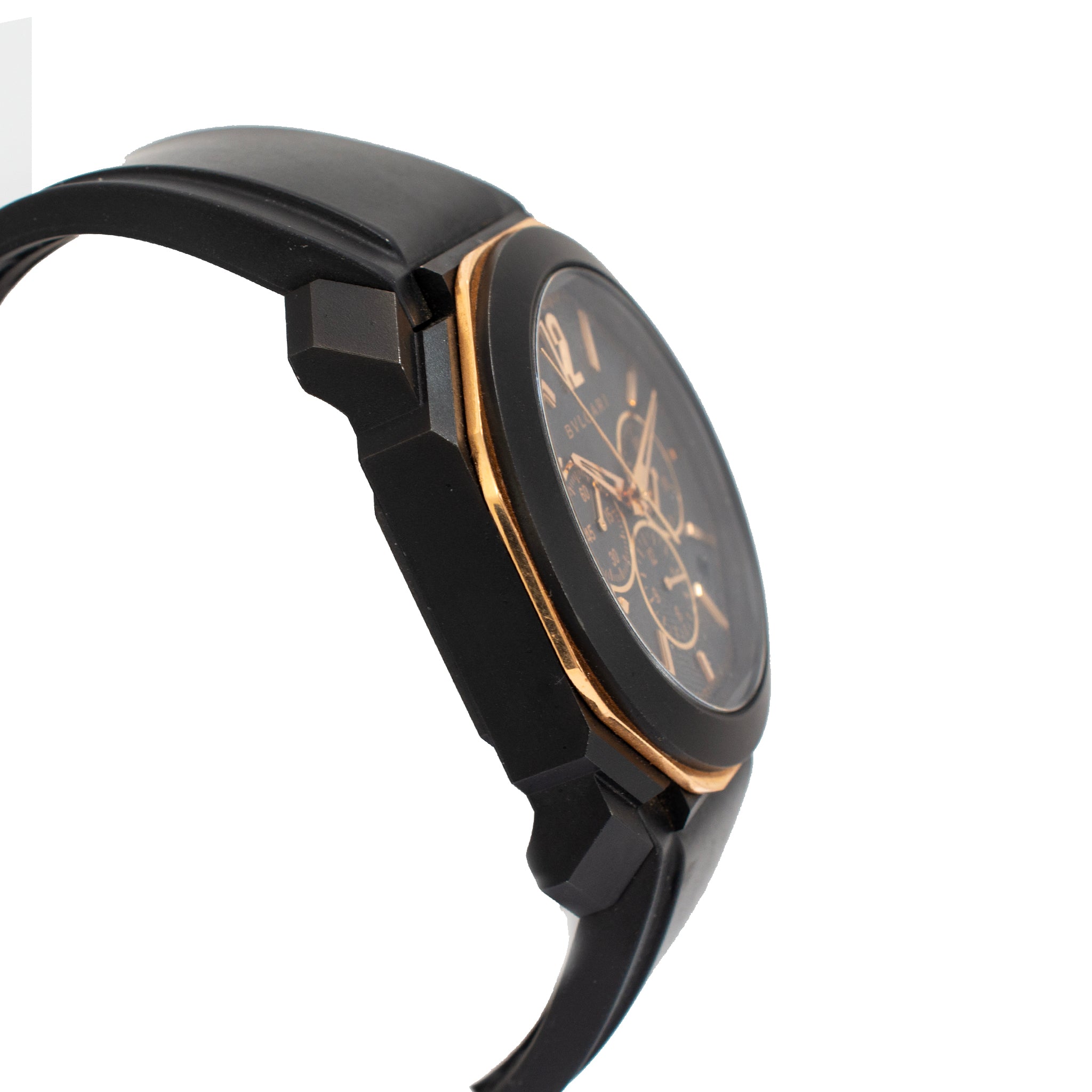 Bvlgari Octo L’Originale 41MM bgop41sgch Chronograph 18K Rose Gold Steel Watch