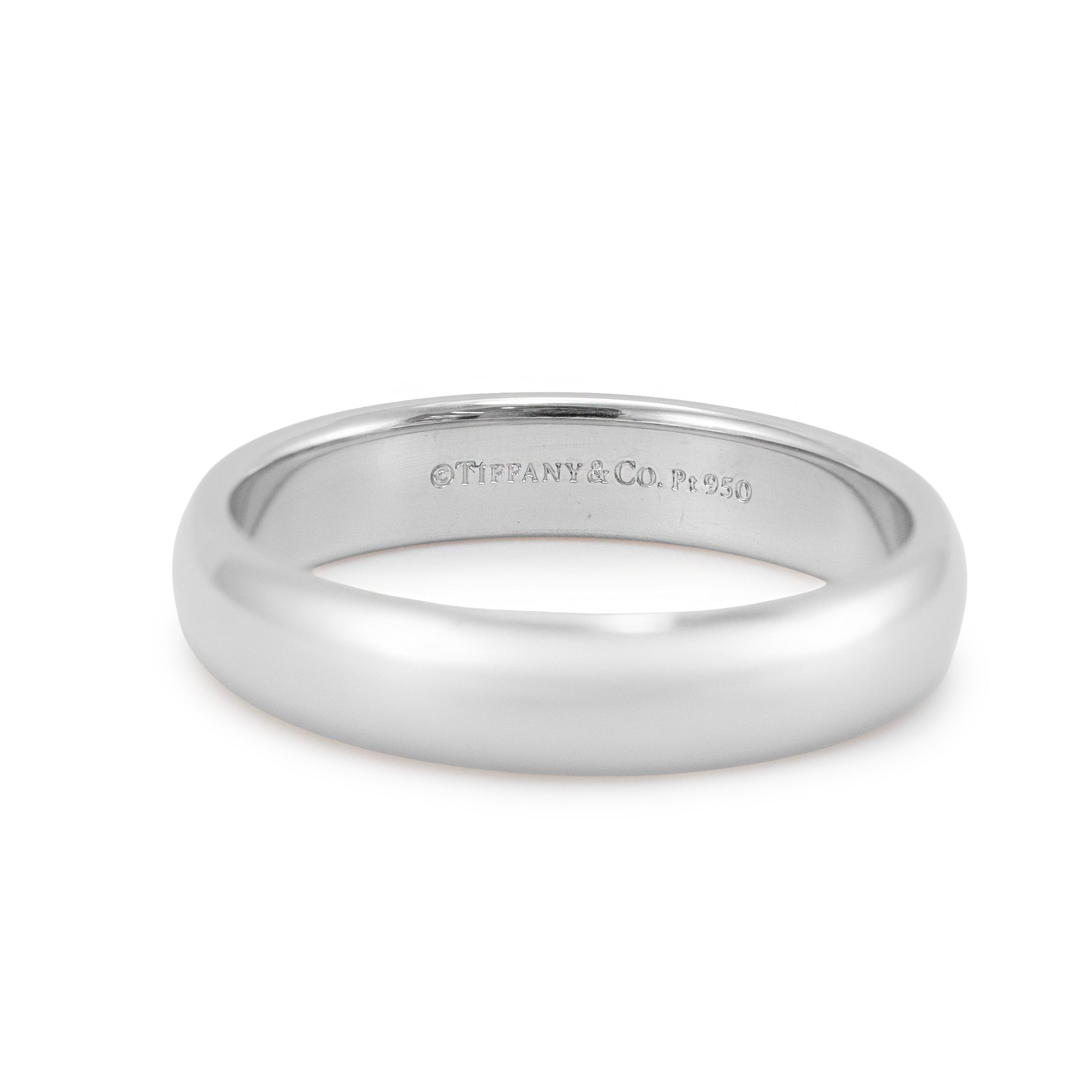Men's Tiffany & Co. Tiffany Forever Platinum 950 4.5mm Lucida Wedding Band Ring