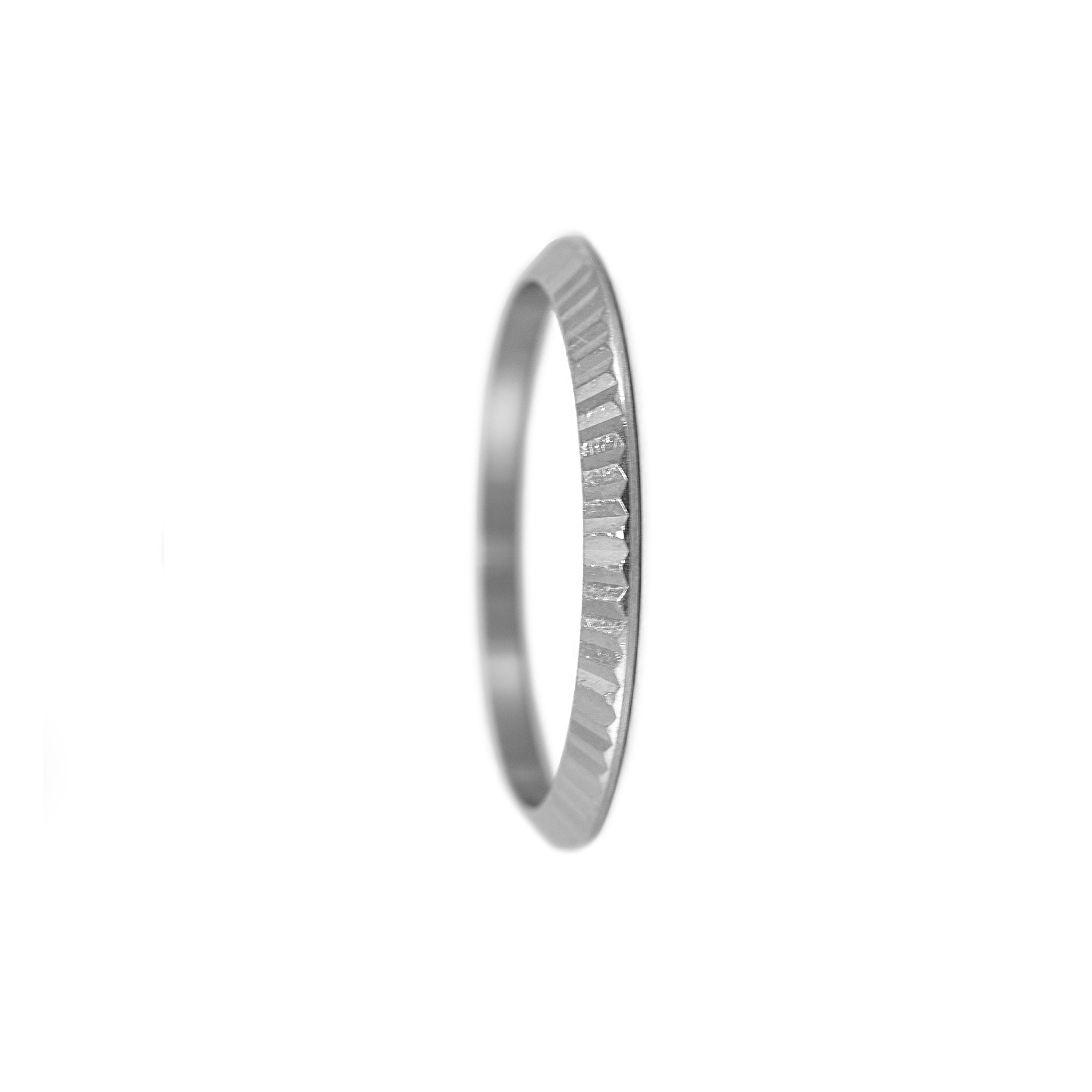Rolex 18K White Gold Fluted Factory 26MM Watch Bezel