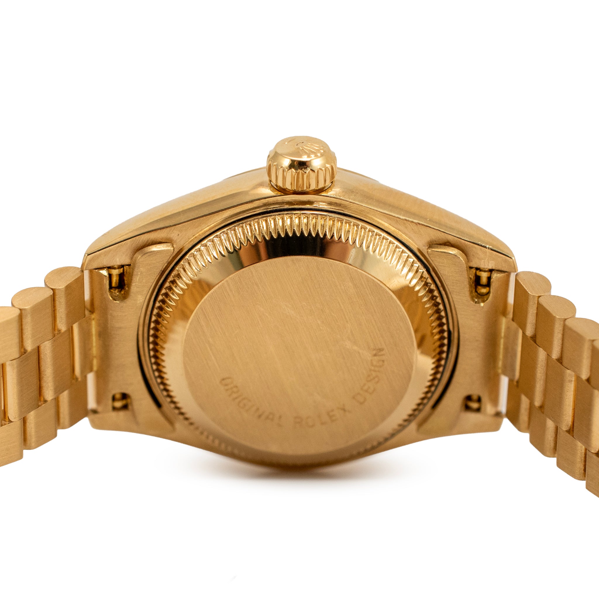 Ladies Rolex Datejust 26MM 69178 Mop Diamond Dial Presidential 18K Gold Watch