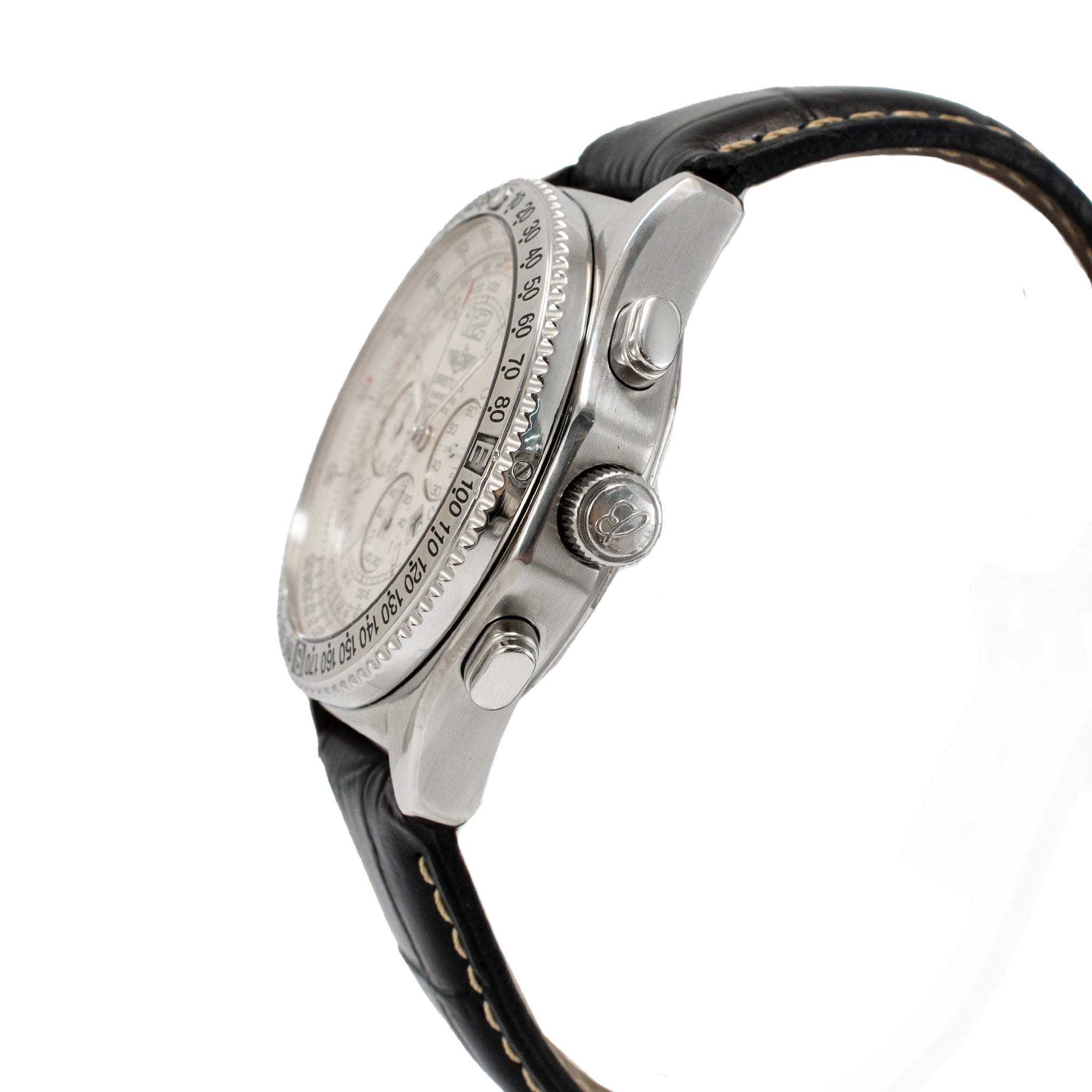 Breitling B-Two 44MM A42362 White Dial Chronograph Steel Watch