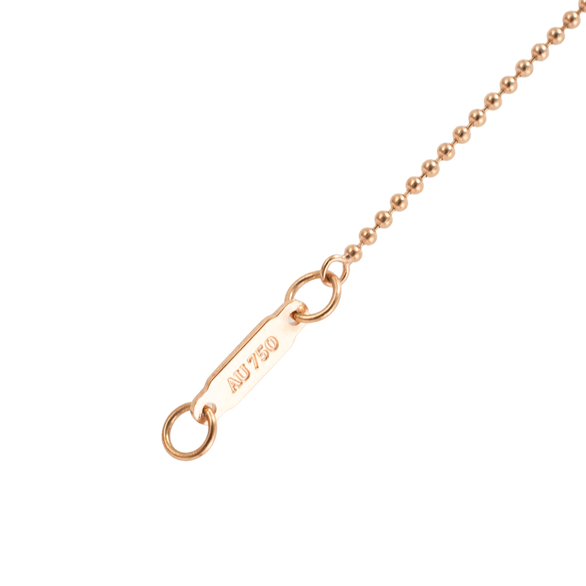 Tiffany & Co. 18K Rose Gold Ball Bead Chain Necklace