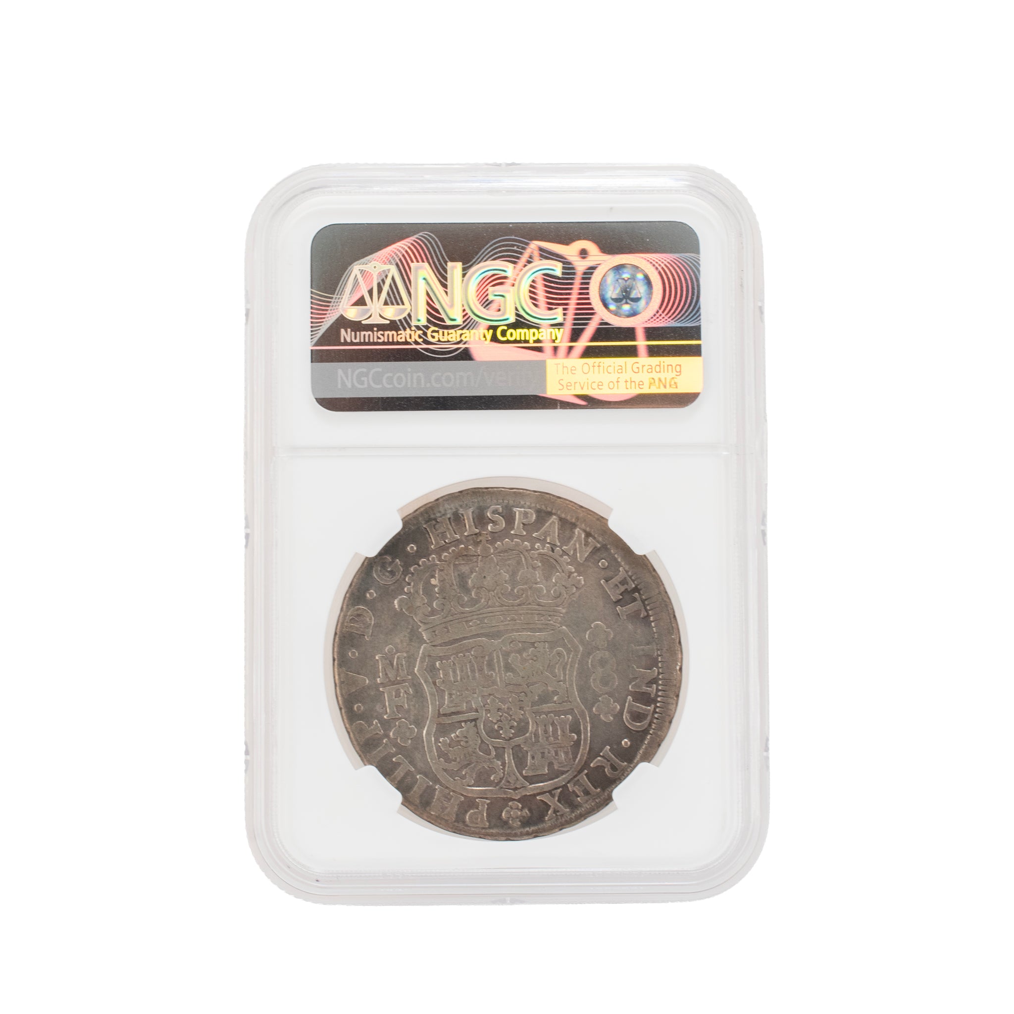 1735MO Mf Mexico 8 Reales Ngc Fine Details Cleaned Silver Bullion Coin