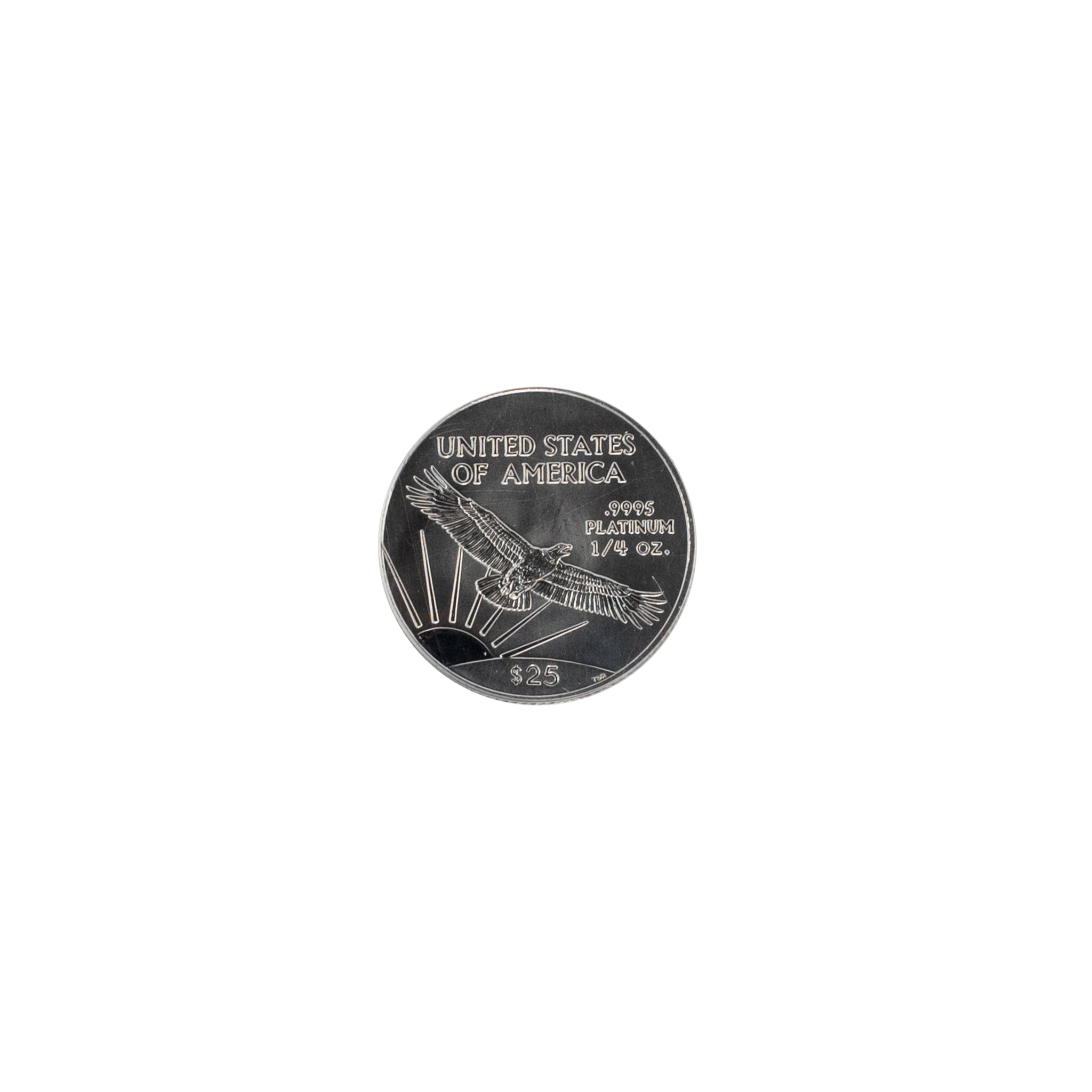 2003 25$ Pcgs MS69 0.25oz .9995 Platinum Statue Liberty Coin