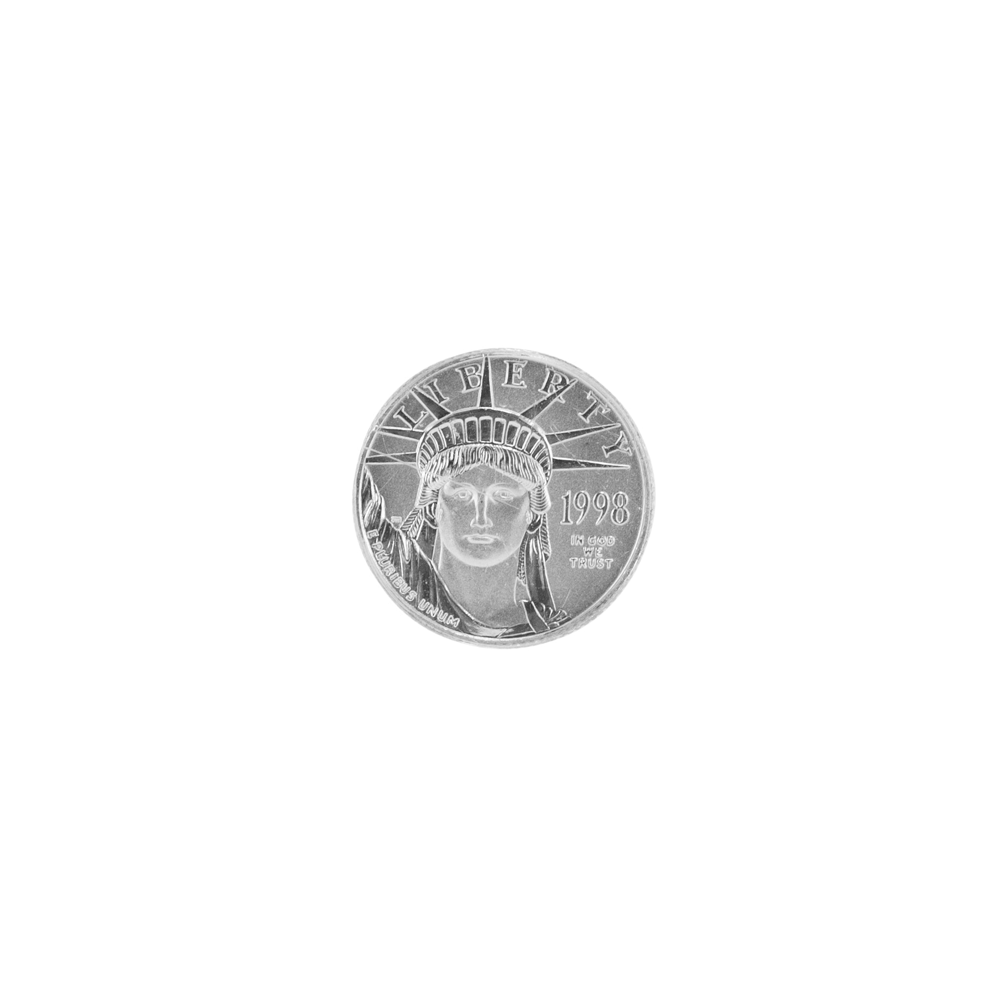 1998 10$ PCGS MS69 0.10oz .9995 Platinum Statue Liberty Coin