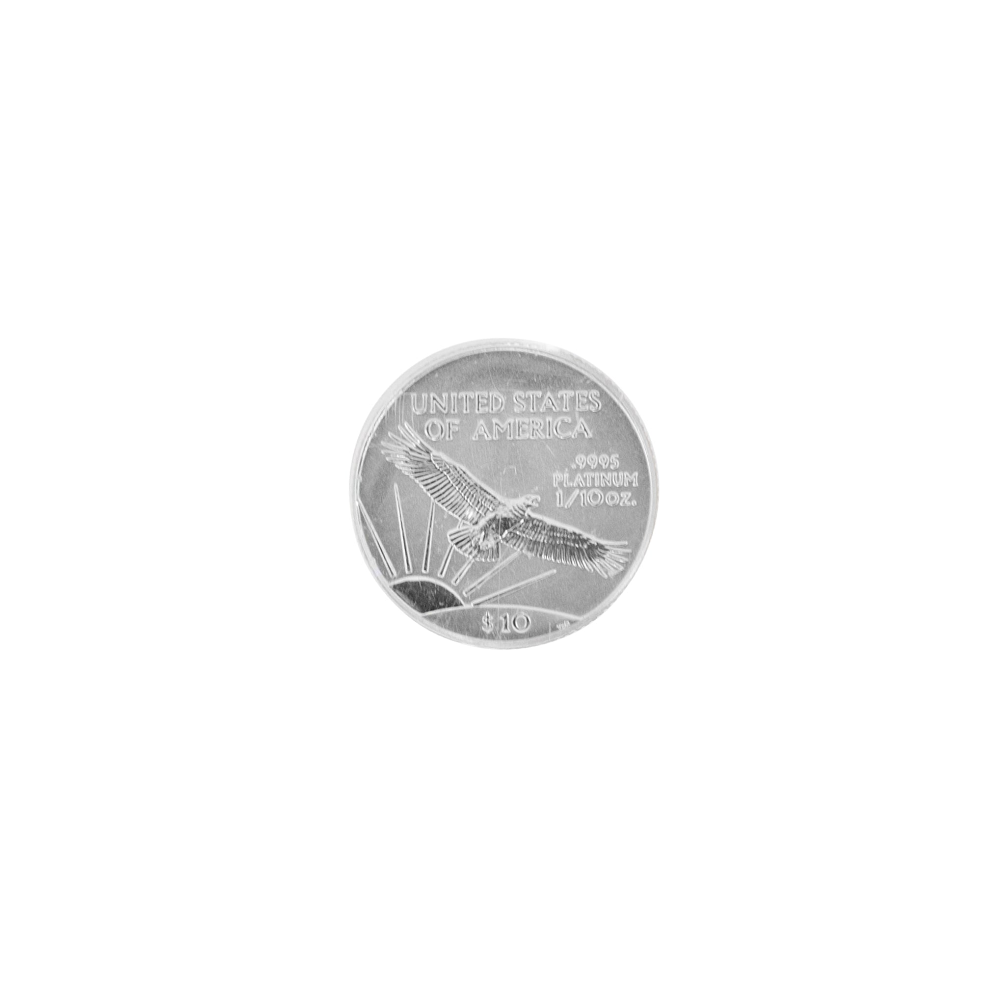 1998 10$ PCGS MS69 0.10oz .9995 Platinum Statue Liberty Coin