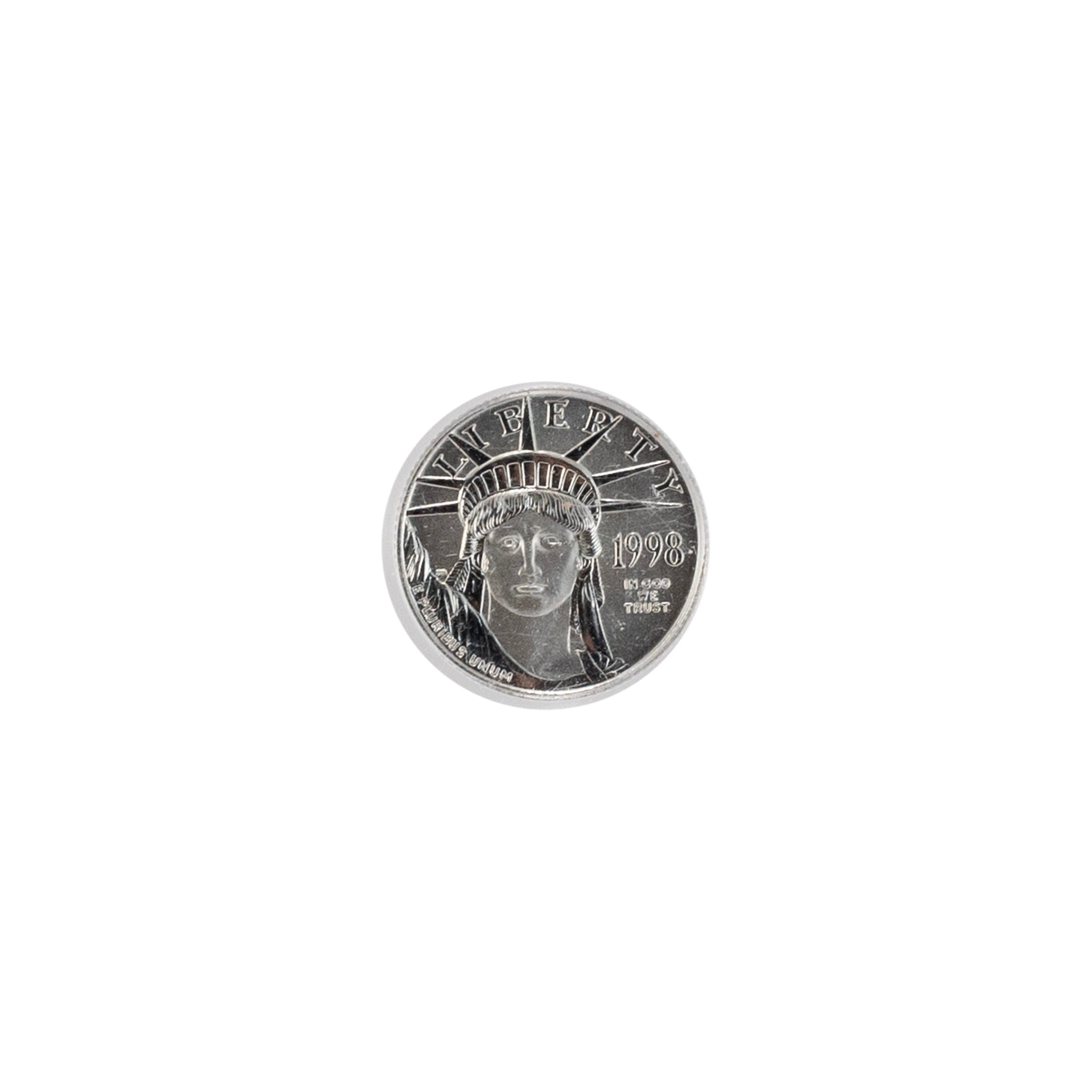 1998 10$ Pcgs MS69 0.10oz .9995 Platinum Statue Liberty Coin