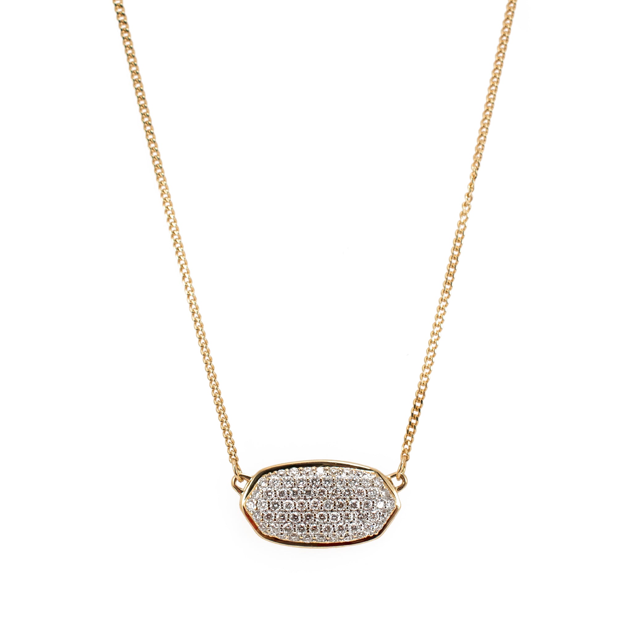 Kendra Scott Elisa 14K Yellow Gold 0.39ct Pave Diamond Pendant Necklace