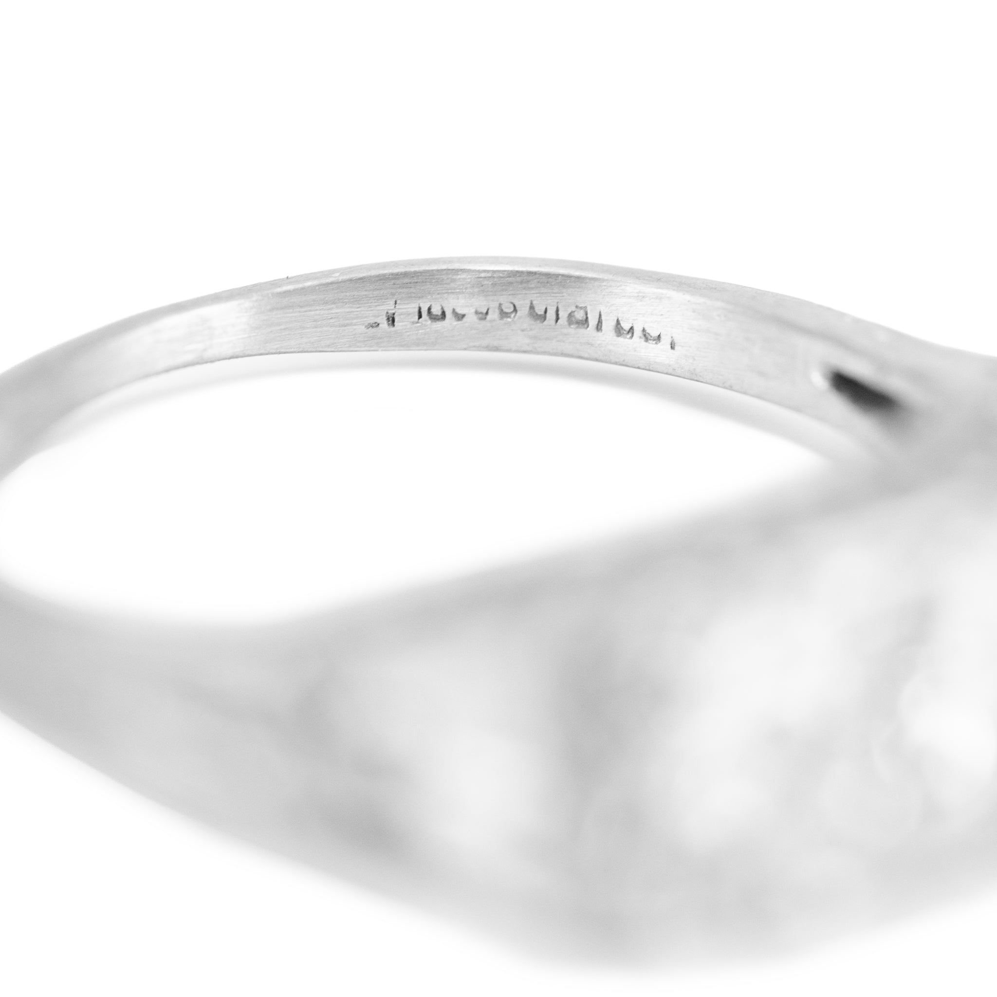 Antique Platinum Iridium 1.42ct Early Old Cut Diamond Three Stone Band Ring
