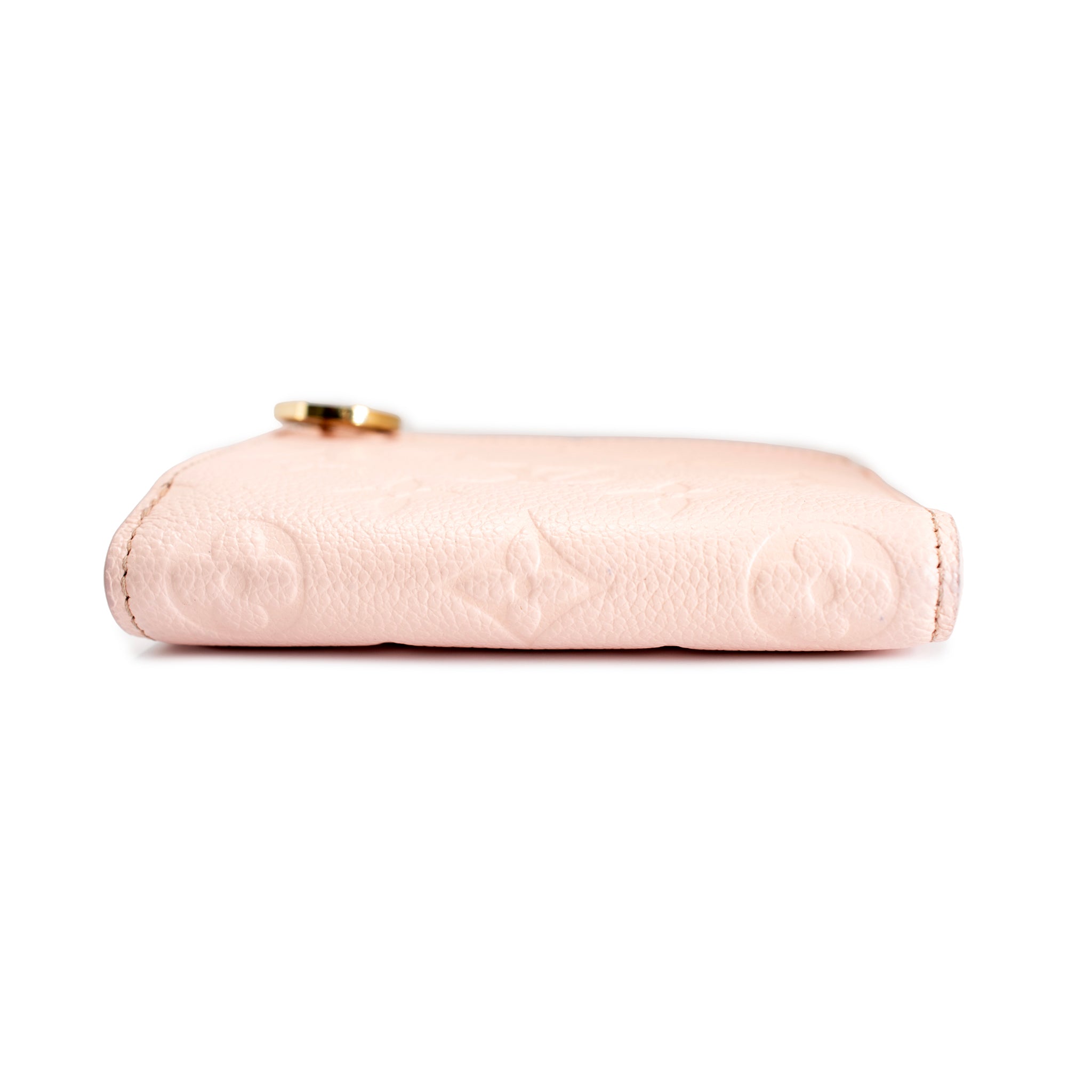 Louis Vuitton Lisa Monogram Empreinte Pink Opale Leather Gold Hardware Wallet