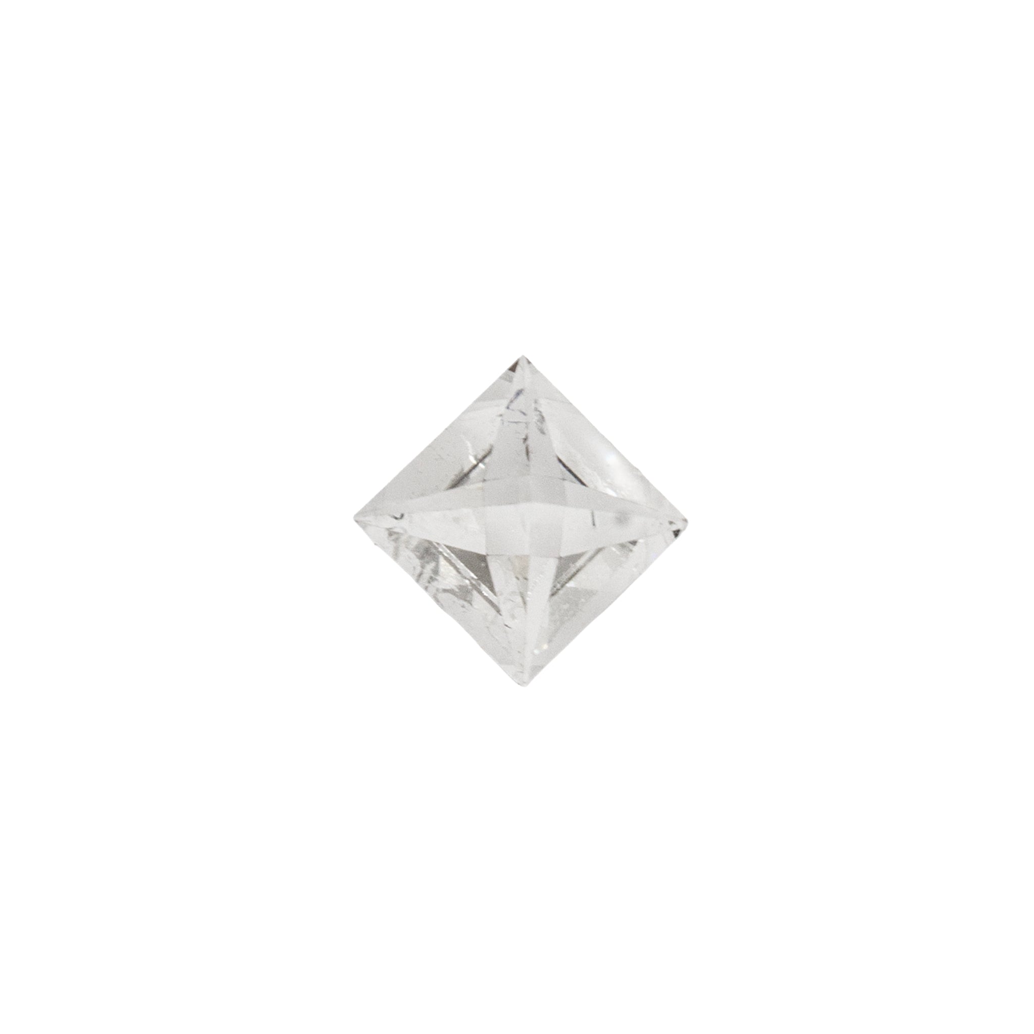 Natural 0.31ct Gia H VS2 Rare Square Double Rose Cut Loose Diamond