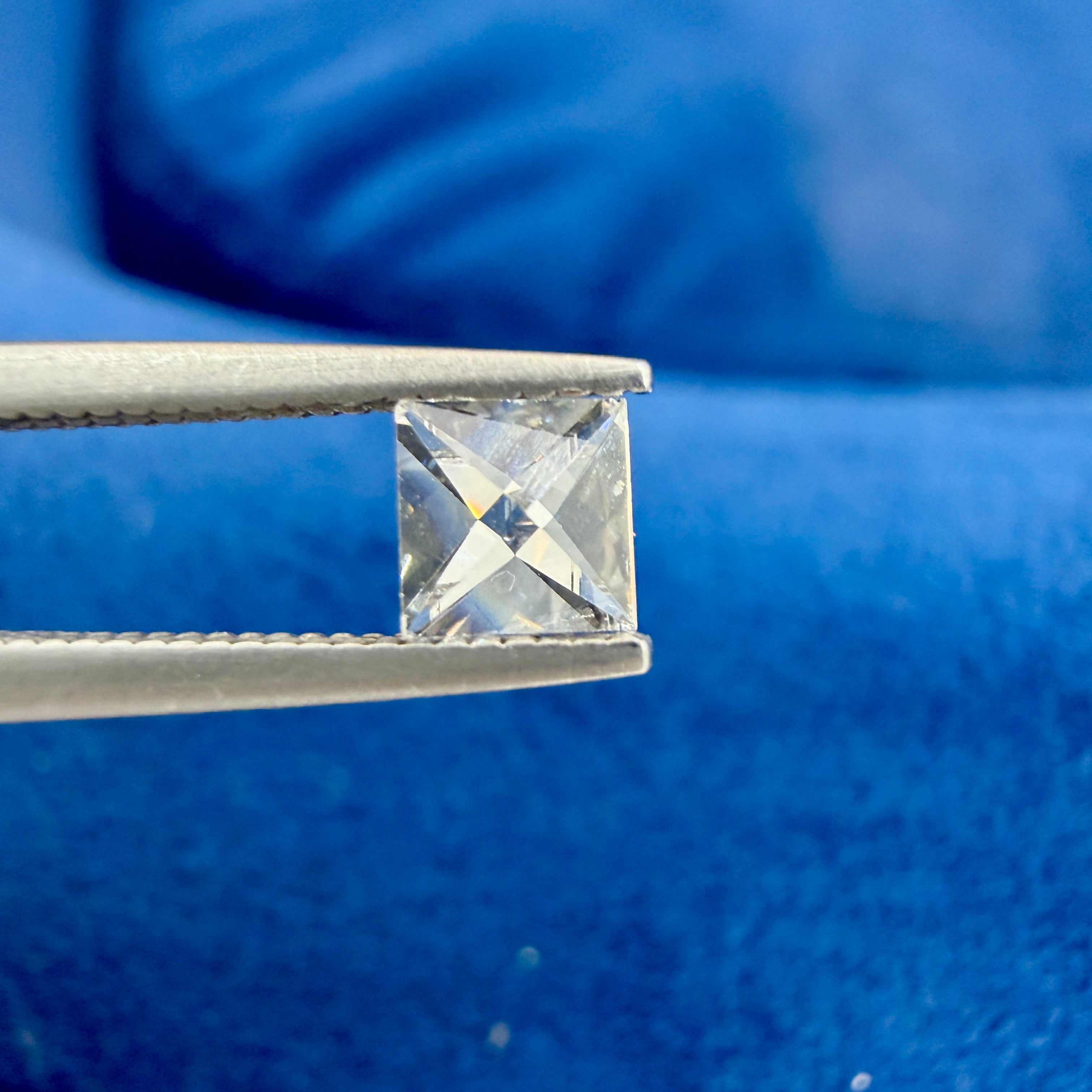 Natural 0.31ct Gia H VS2 Rare Square Double Rose Cut Loose Diamond