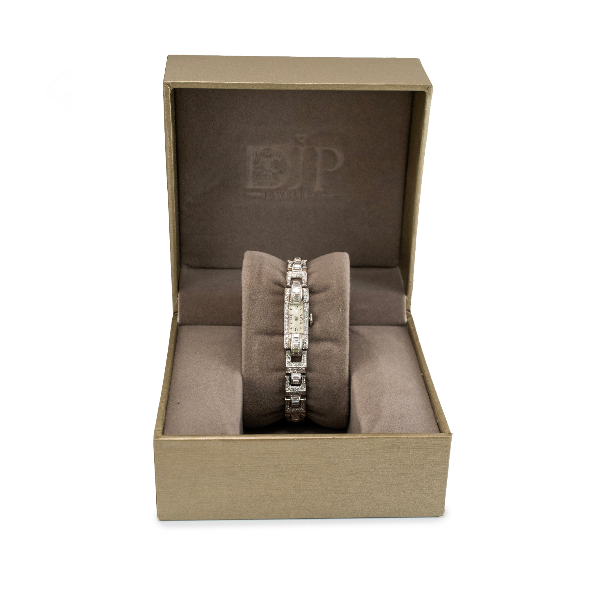 Ladies Vintage Antique Art Deco Blancpain 10MM 7.40ctw Diamond Manual Watch