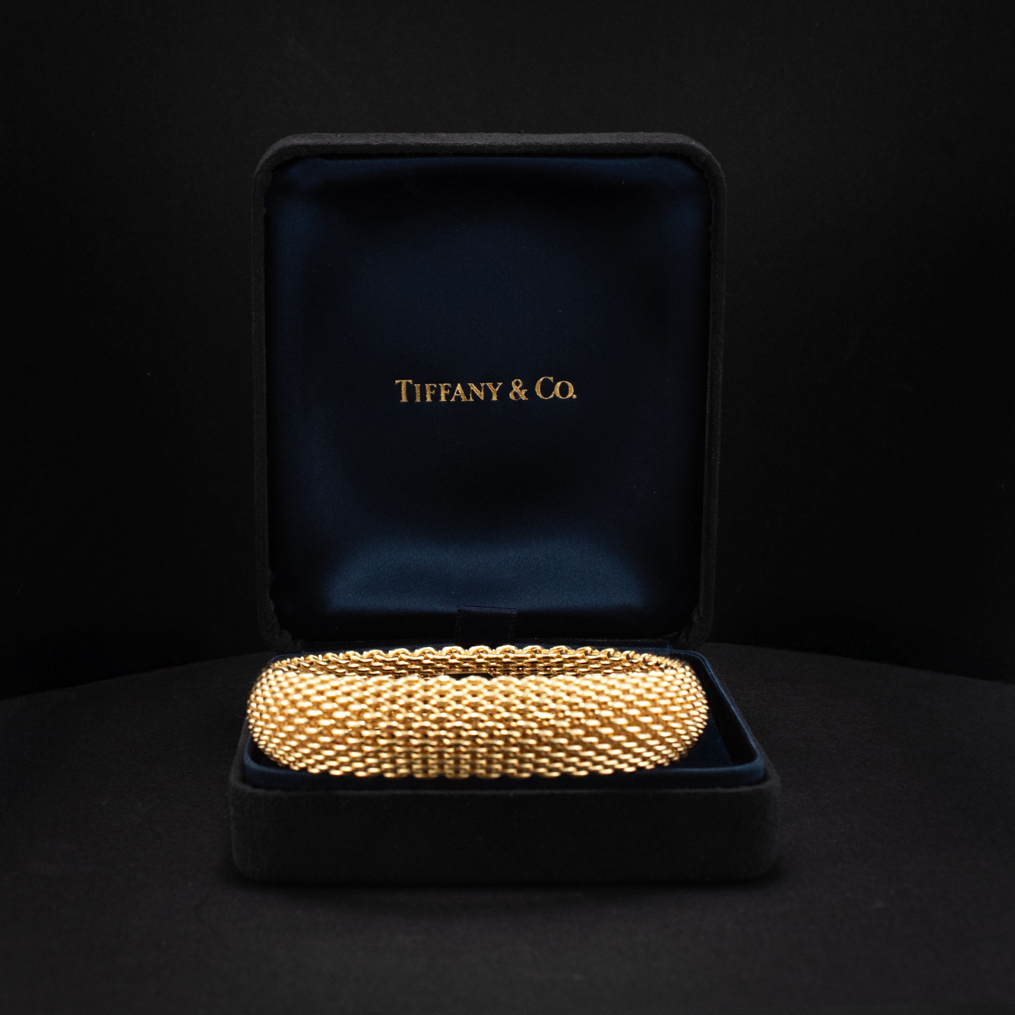 Tiffany & Co. Link Bracelet 18K Yellow Mesh Link Modern Style DJP Jewelers & Luxury Buyers