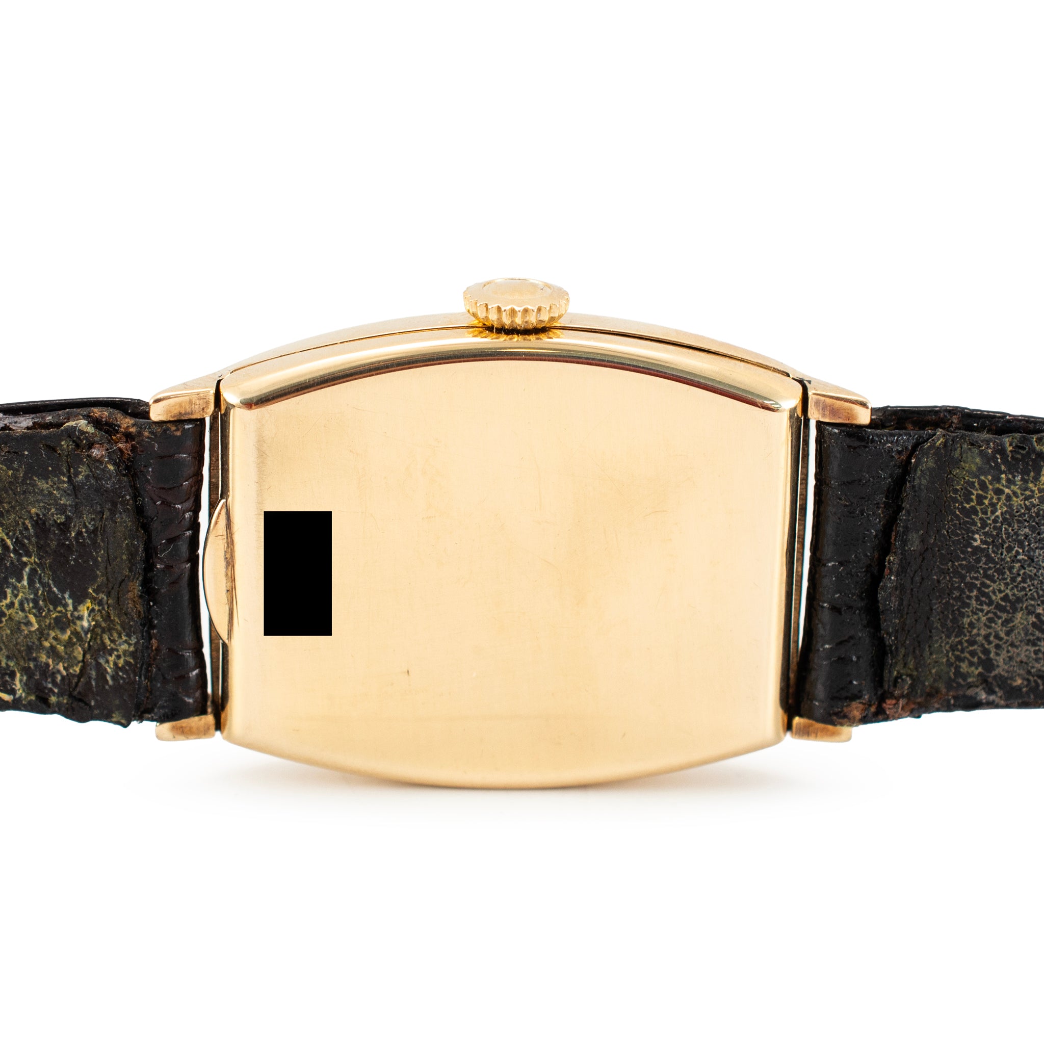 Antique Art-Deco Rolex 26mmx38mm Tonneau Sub Seconds Arabic 9K Gold Manual Vintage Watch