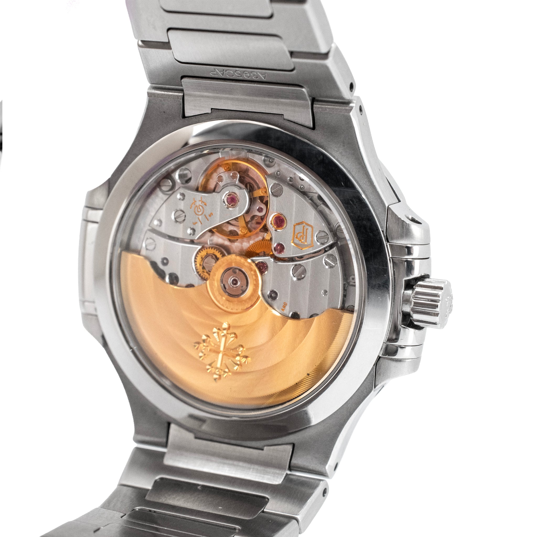 Ladies Patek Philippe Nautilus 35.2mm 7118/1200A-011 Gray Diamond Steel Watch