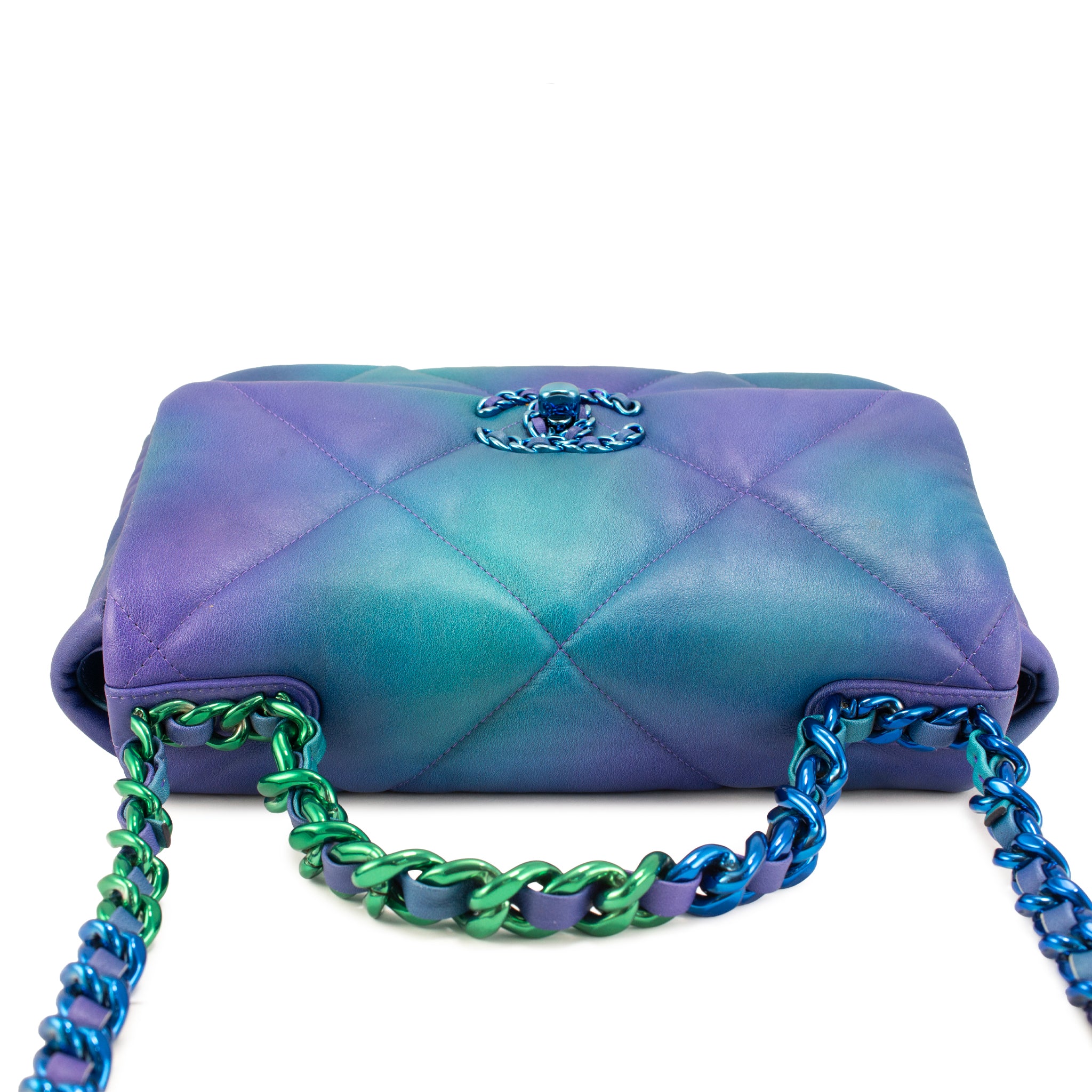 Chanel 19 Medium Tie-Dye Quilted Calfskin Mixed Chain Shoulder Bag