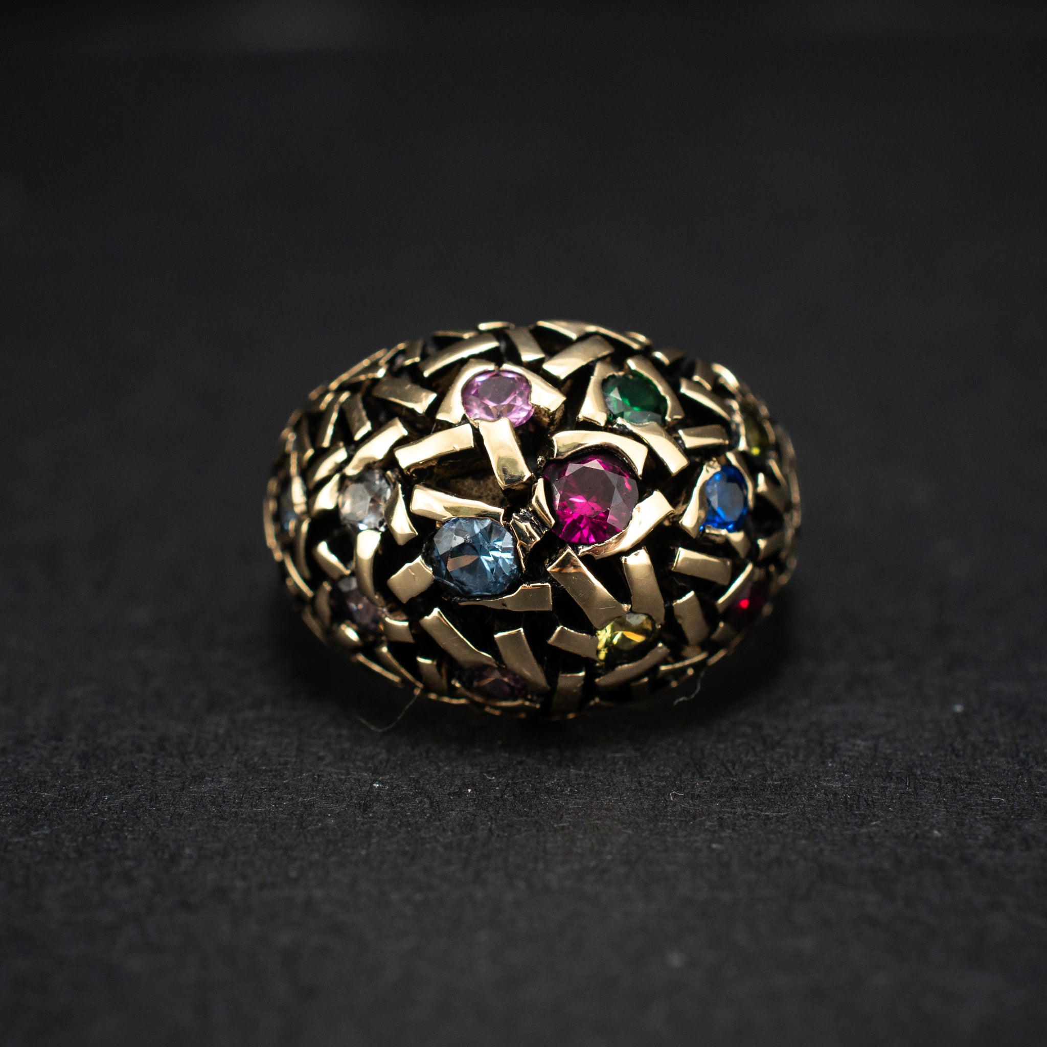 Cocktail & Statement Ring 14K Yellow Cocktail Vintage DJP Jewelers & Luxury Buyers